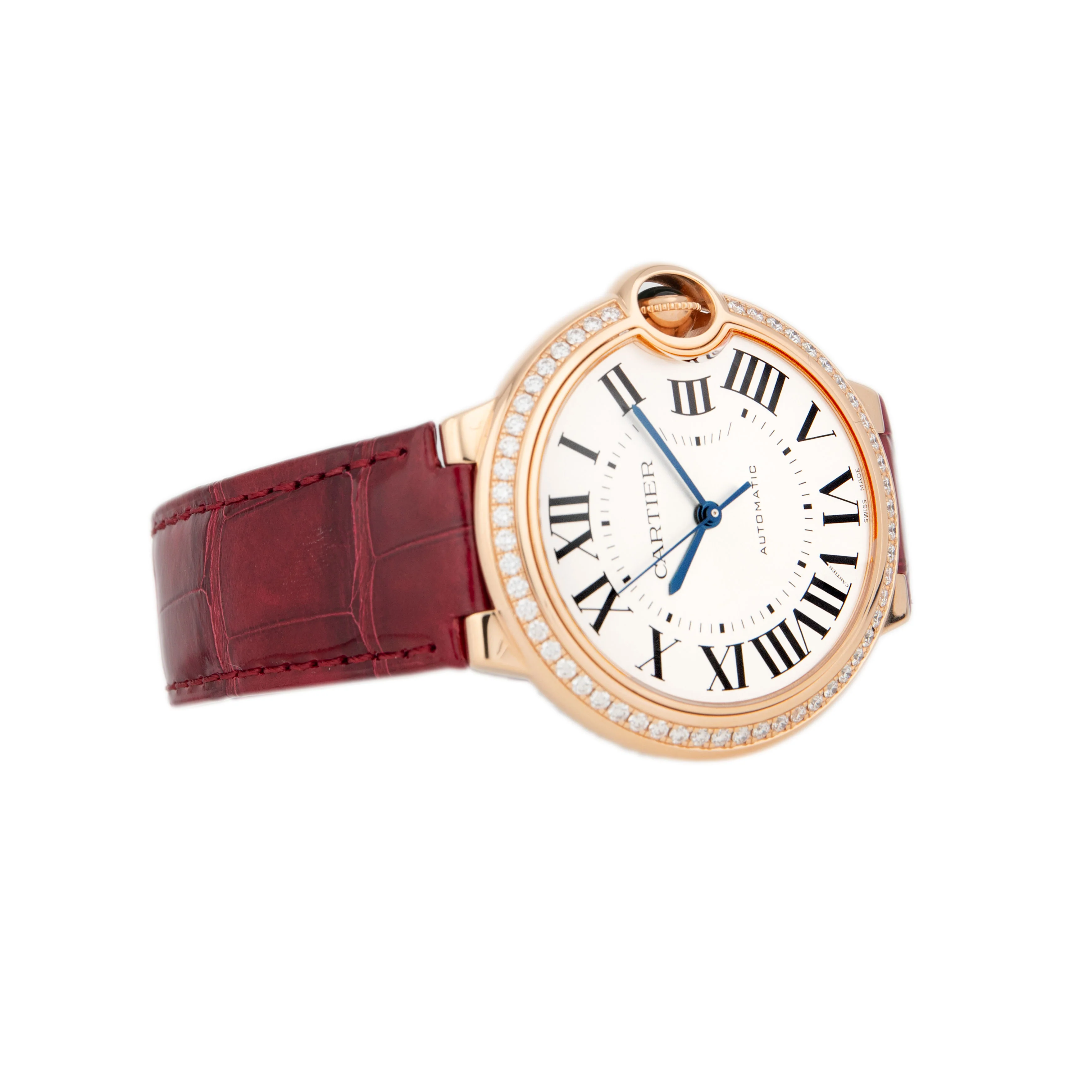 Cartier Ballon Bleu Rose Gold Silver Dial 36mm WJBB0034 Full Set - Image 4