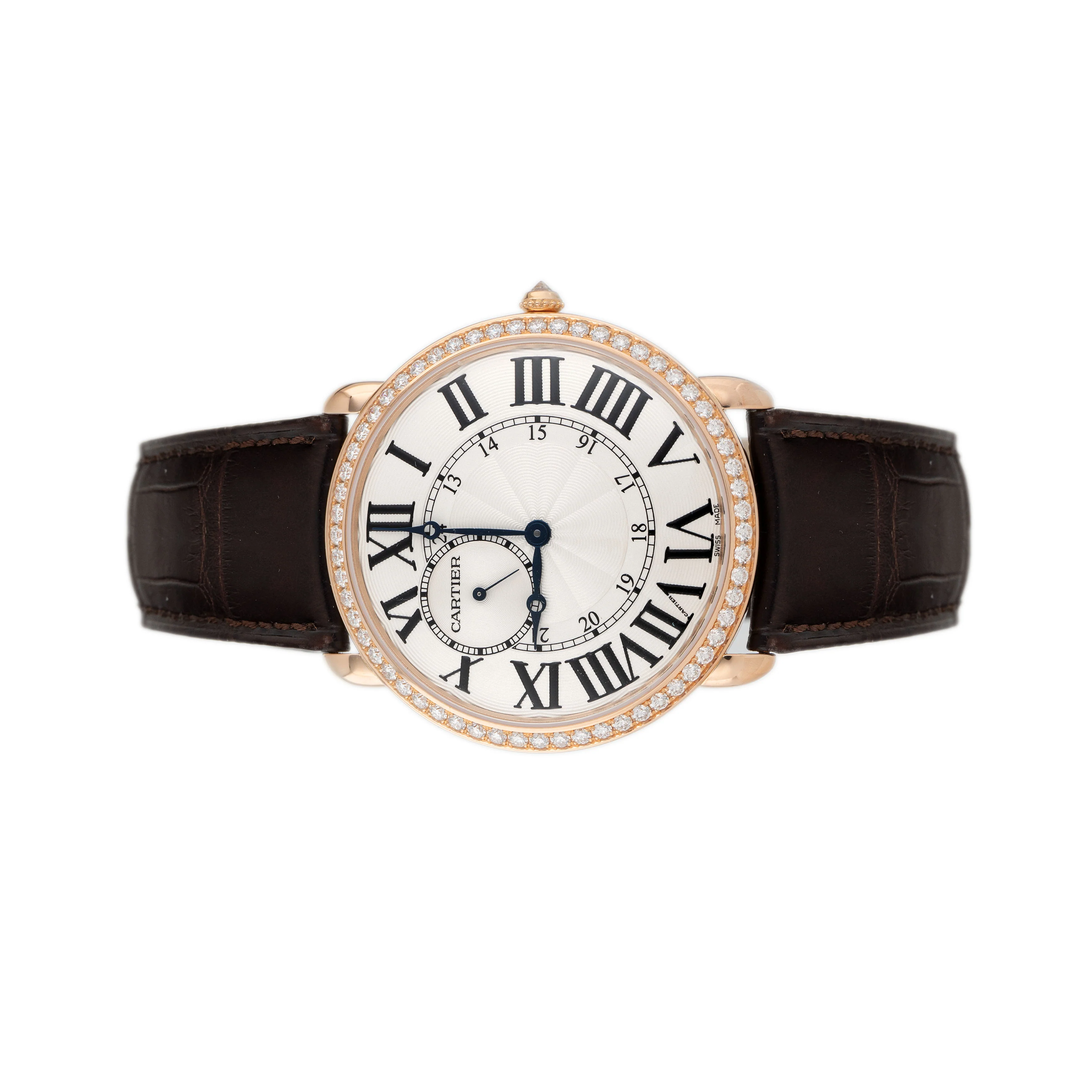 Cartier Ronde Louis Rose Gold Silver Dial 42mm WR007001 Full Set - Image 2