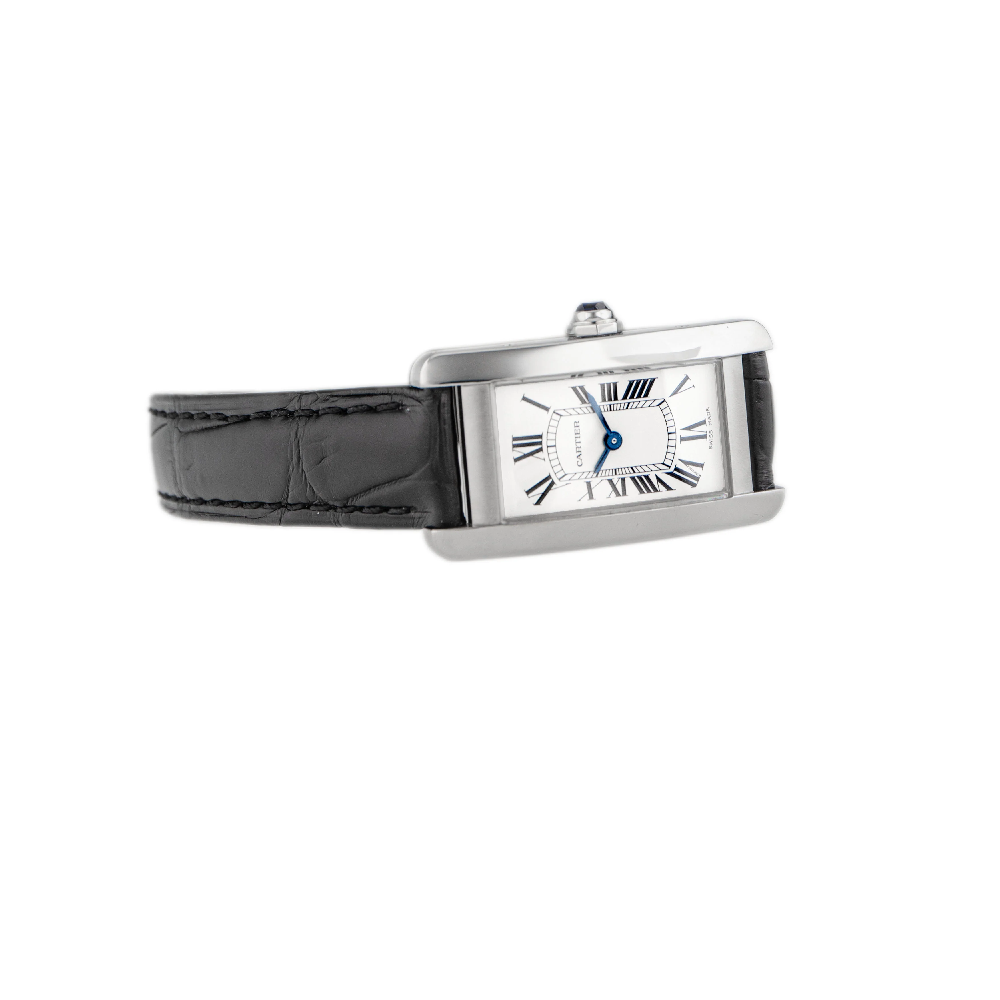 Cartier Tank Americaine Stainless Steel Silver Dial 34.8x19mm WSTA0016 Full Set - Image 4