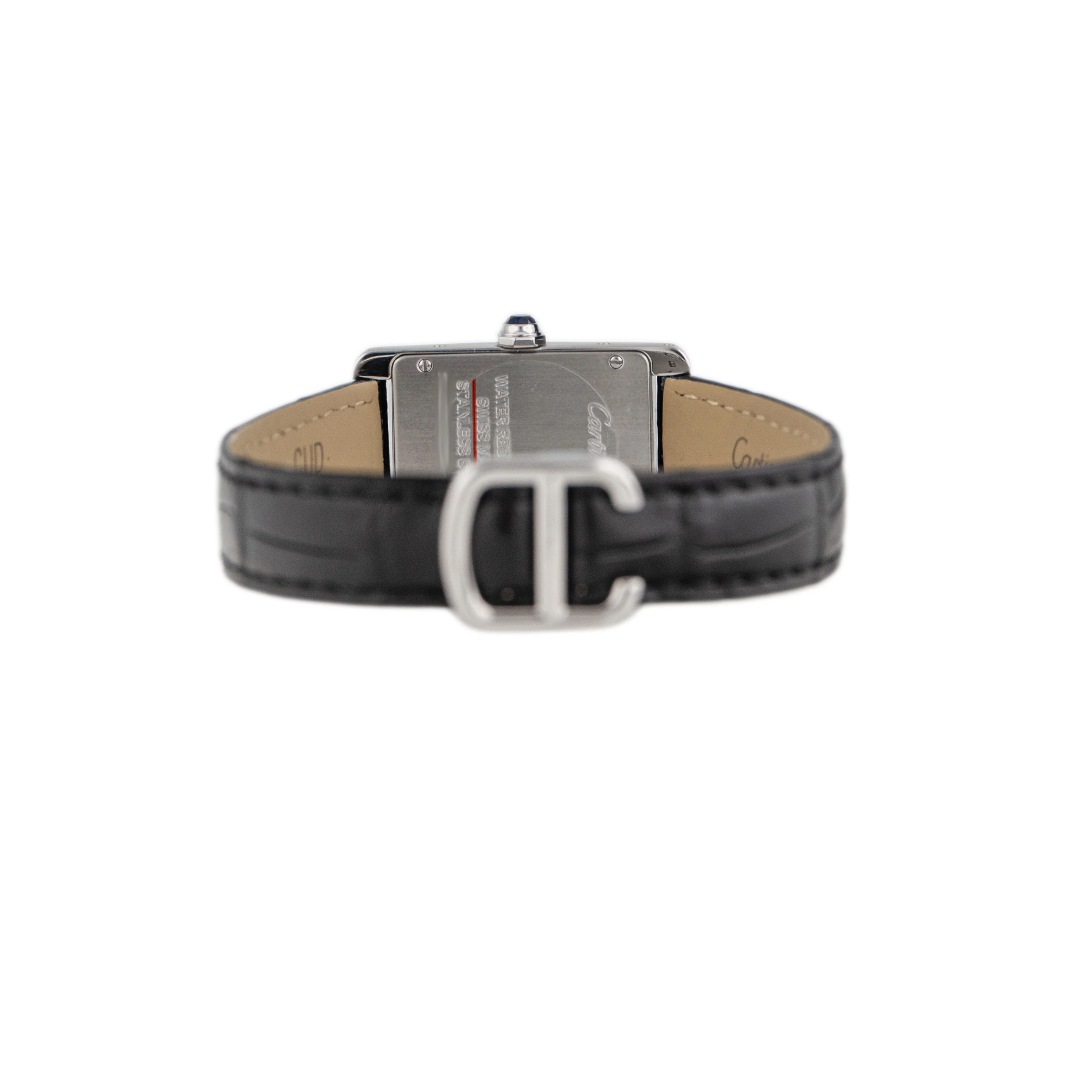 Cartier Tank Americaine Stainless Steel Silver Dial 34.8x19mm WSTA0016 Full Set - Image 5