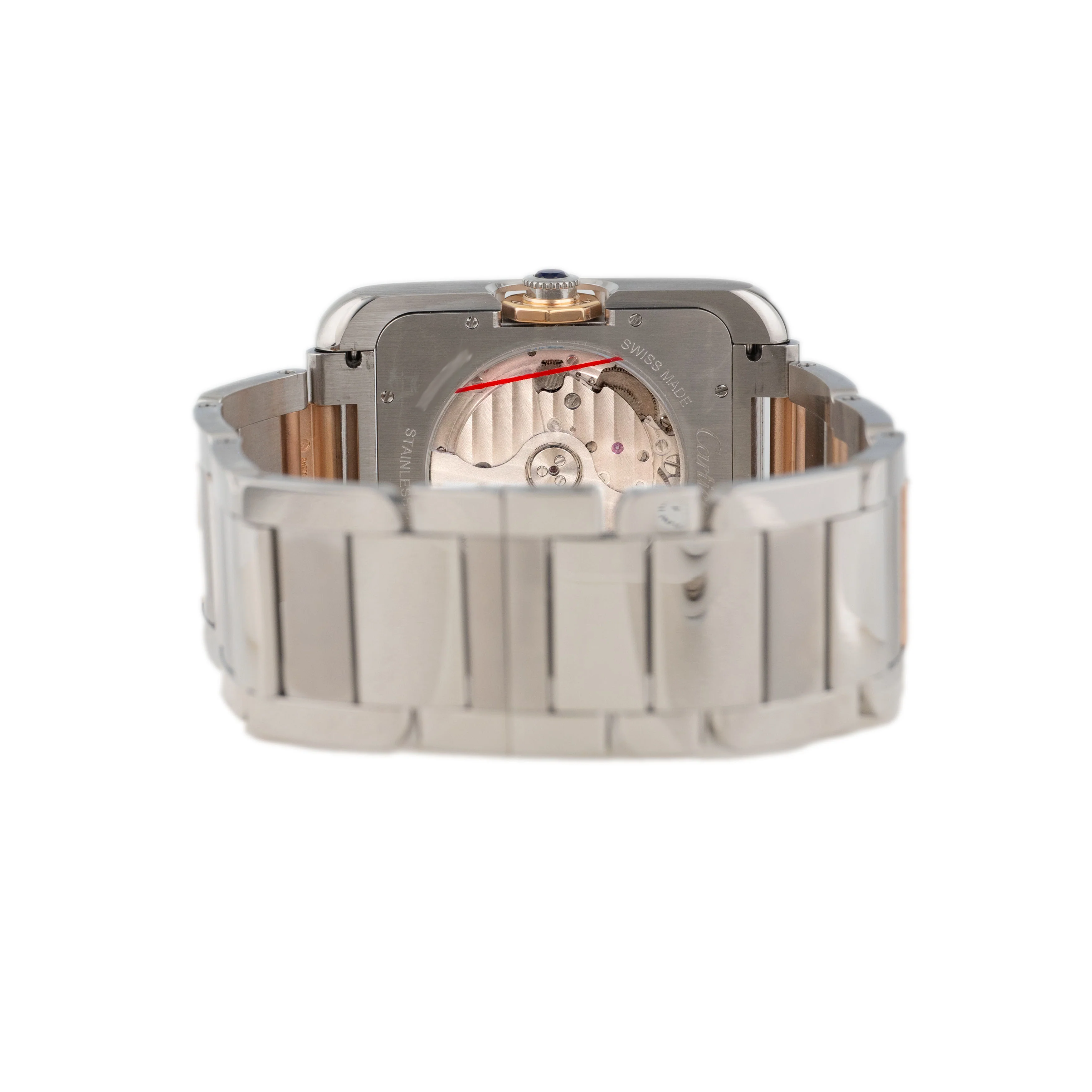 Cartier Tank Anglaise Stainless Steel White Dial 37x47mm W53100006 Full Set - Image 5