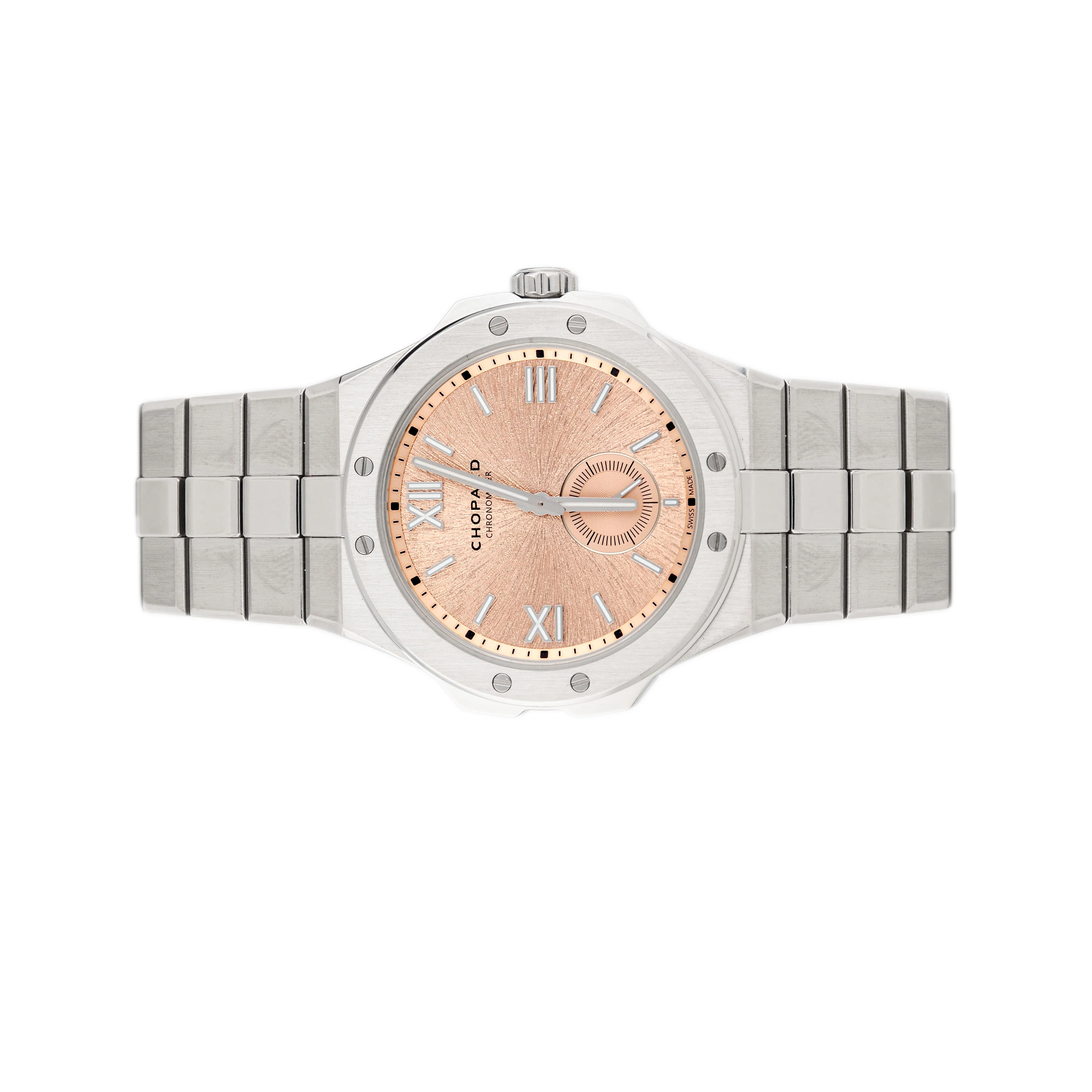 Chopard Alpine Eagle 41 XPS Stainless Steel Salmon Dial 41mm 298623 Full Set - Image 2