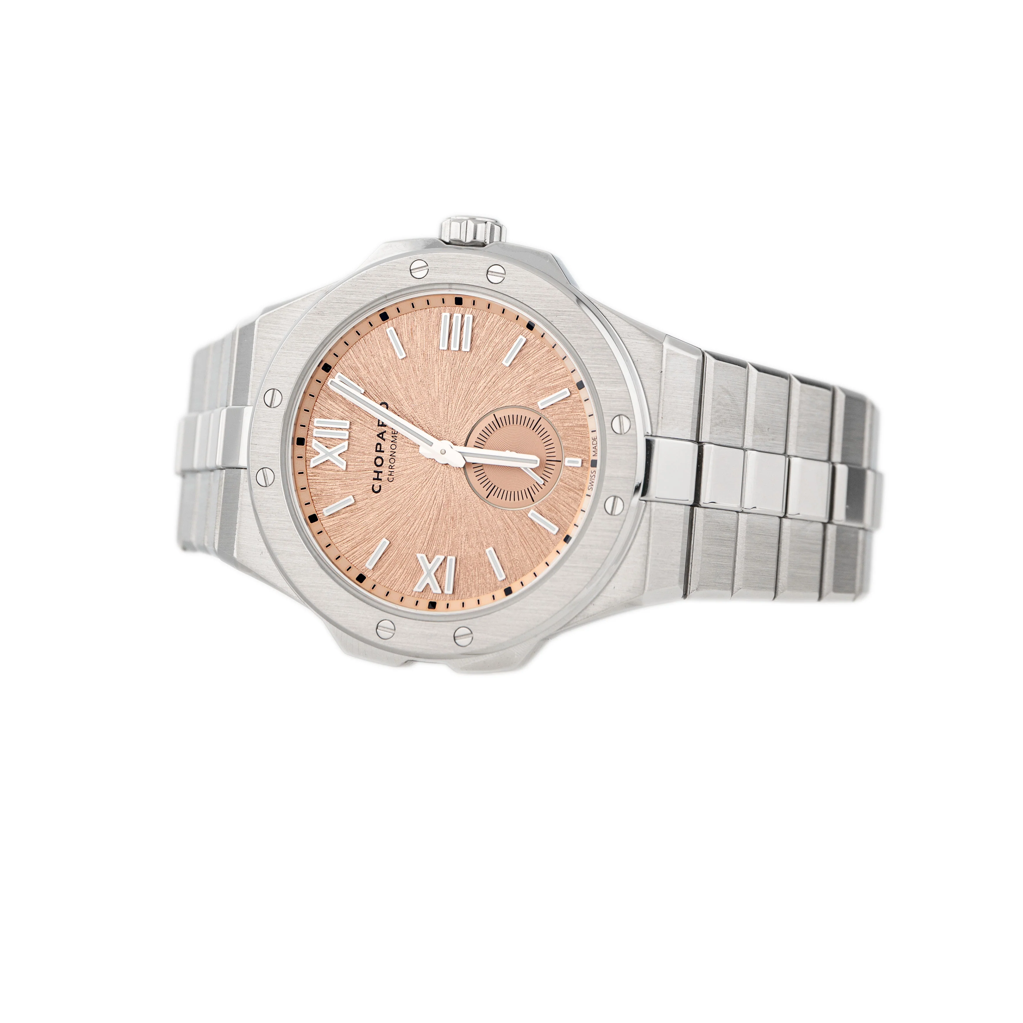 Chopard Alpine Eagle 41 XPS Stainless Steel Salmon Dial 41mm 298623 Full Set - Image 3