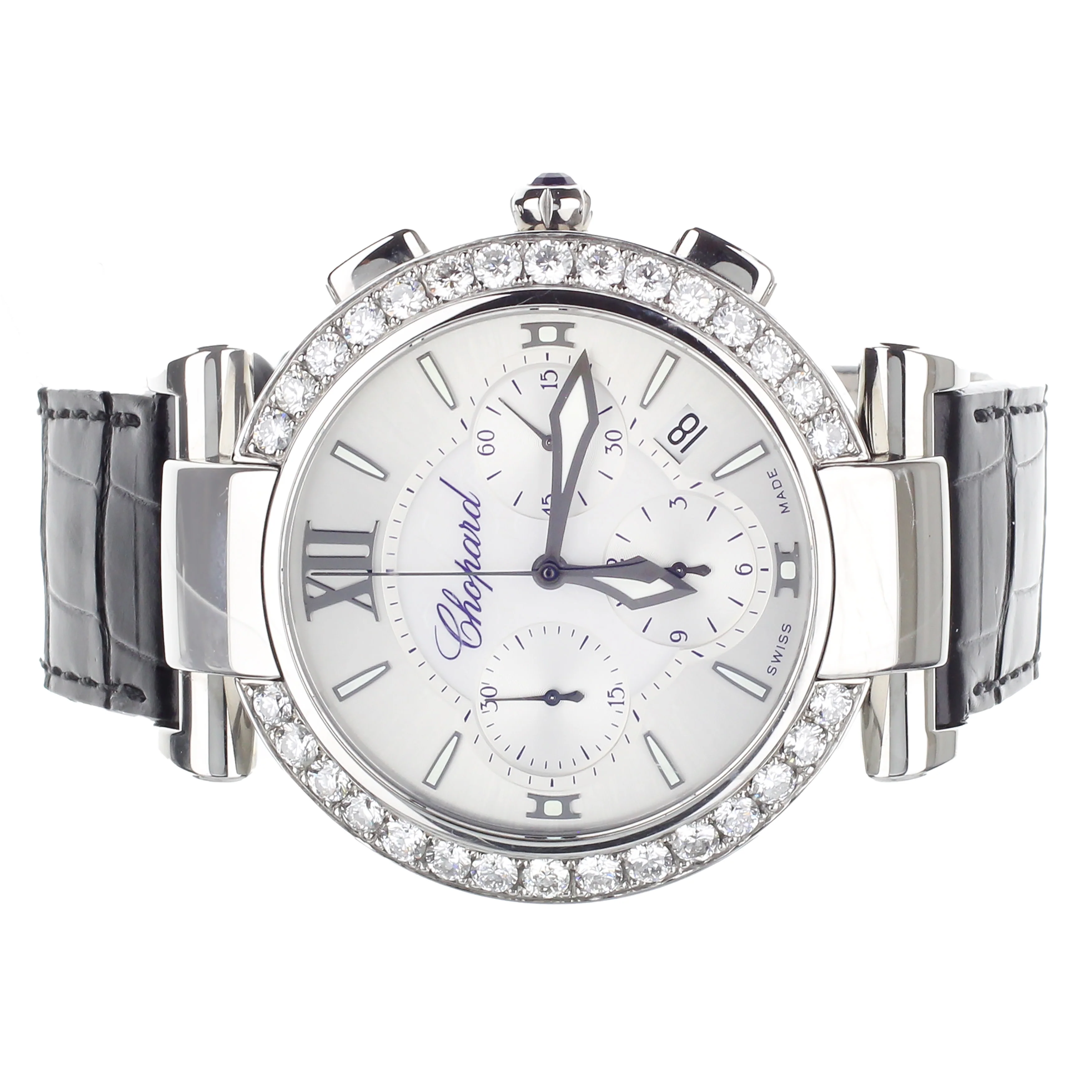 Chopard Imperiale Chronograph with Diamond Bezel 388549-3001 2.41cts 20 Stones - Image 2