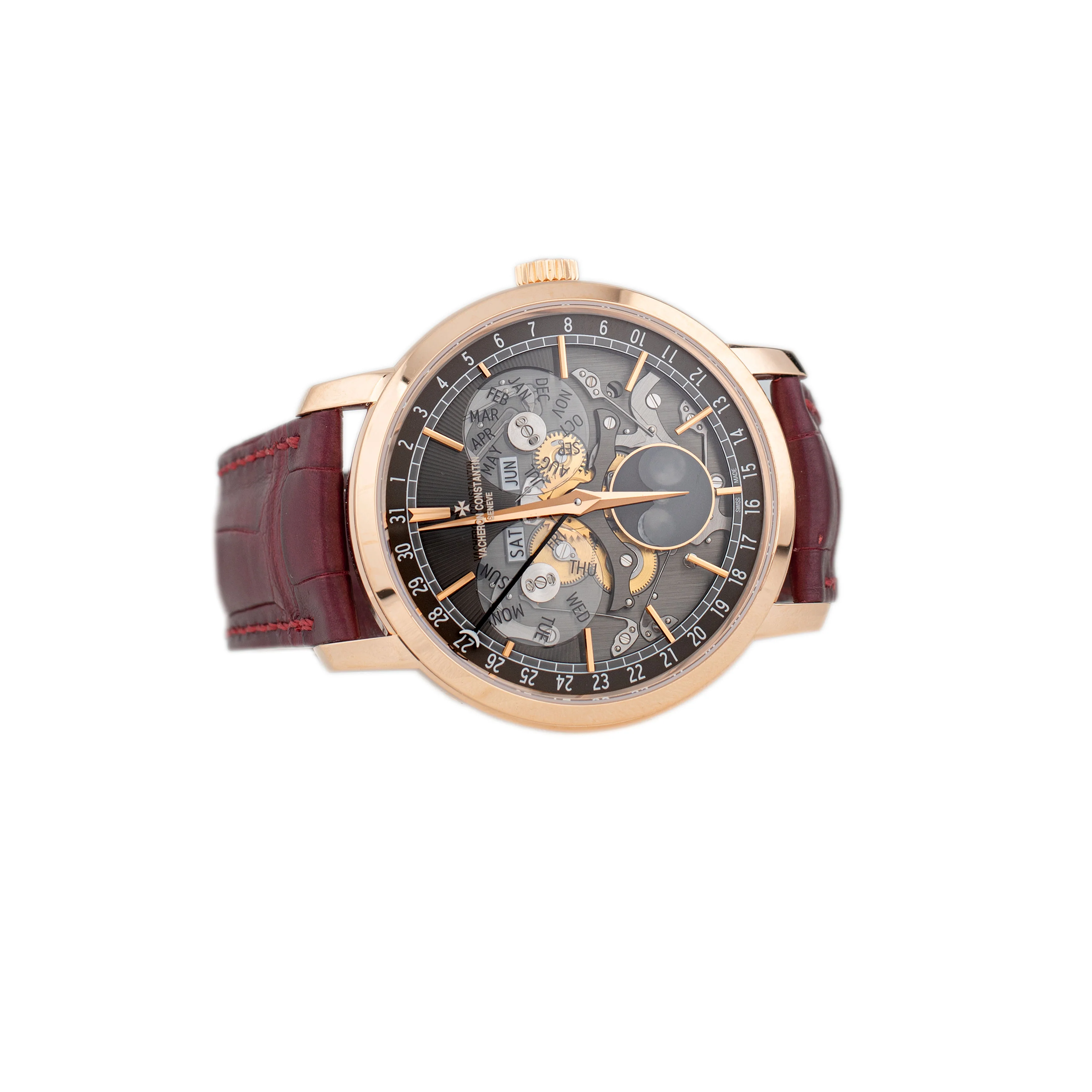 Complete Calendar Openface Rose Gold Skeleton Dial 41mm 4020T/000R-B654 Full Set - Image 4