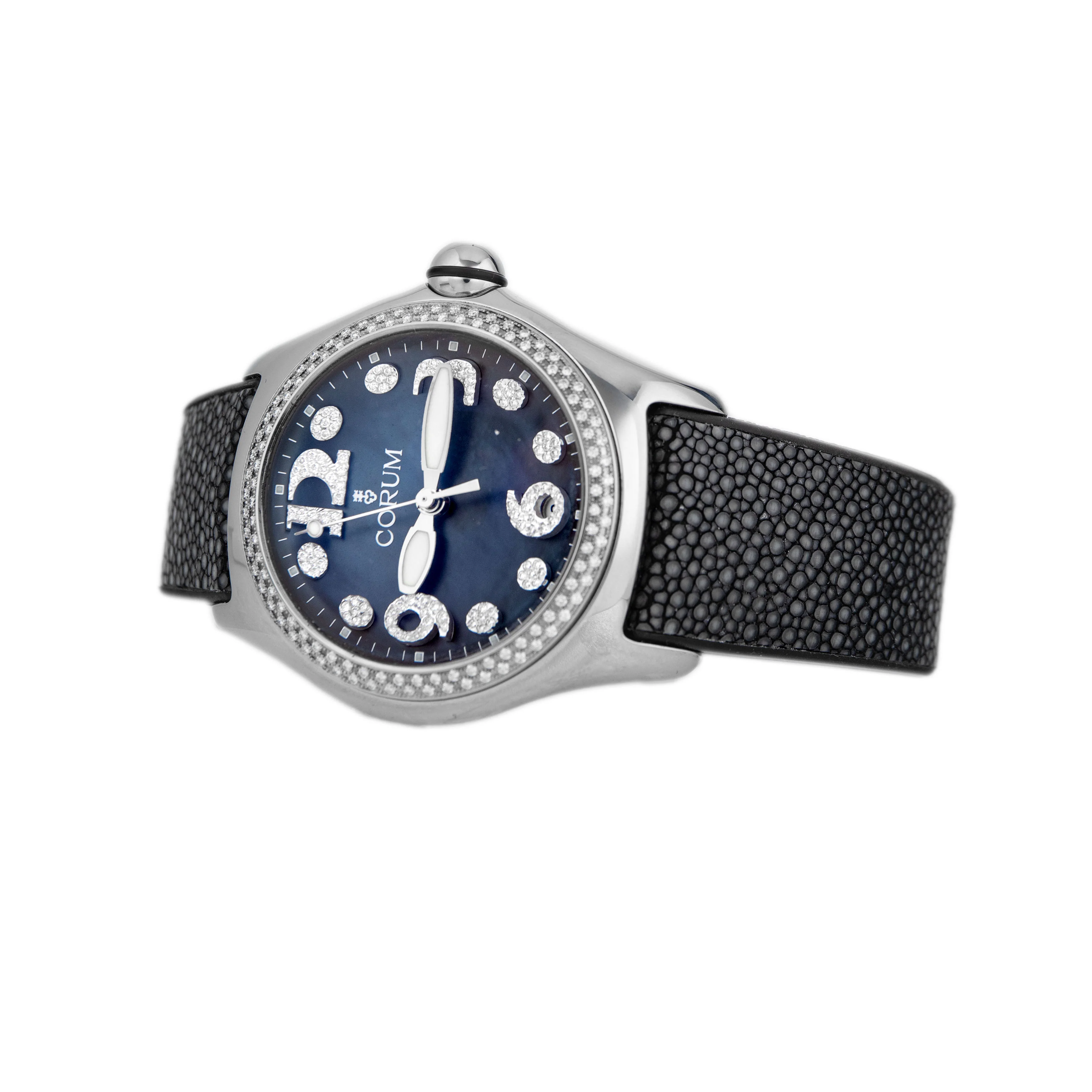 Corum Bubble Stainless Steel Blue Dial 43mm 163.257.47 Full Set - Image 3