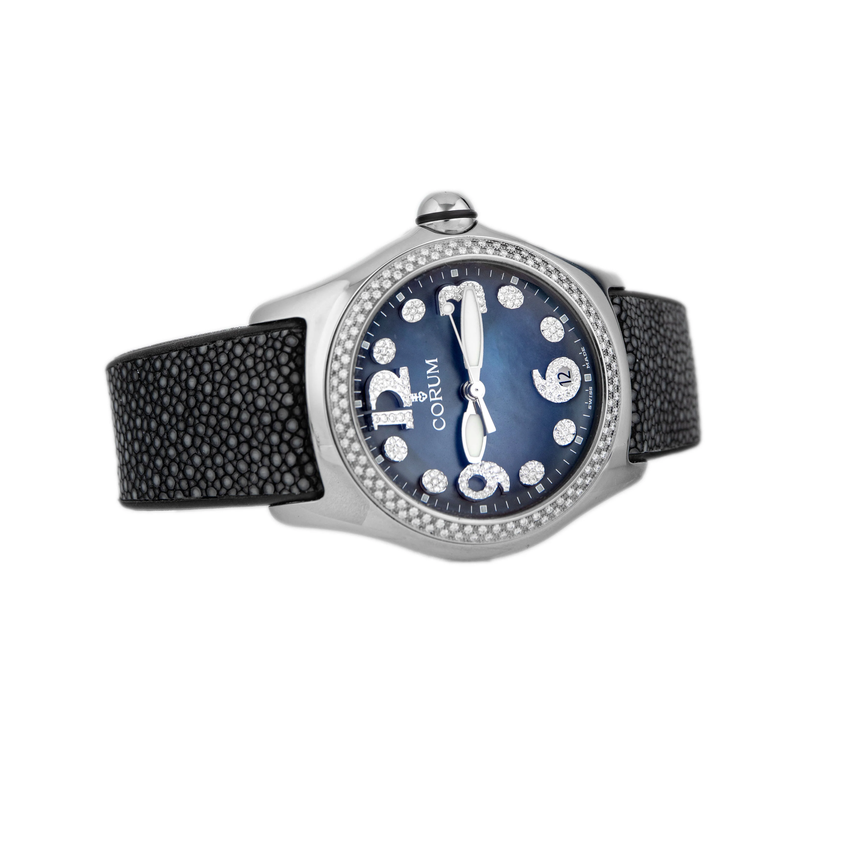 Corum Bubble Stainless Steel Blue Dial 43mm 163.257.47 Full Set - Image 4