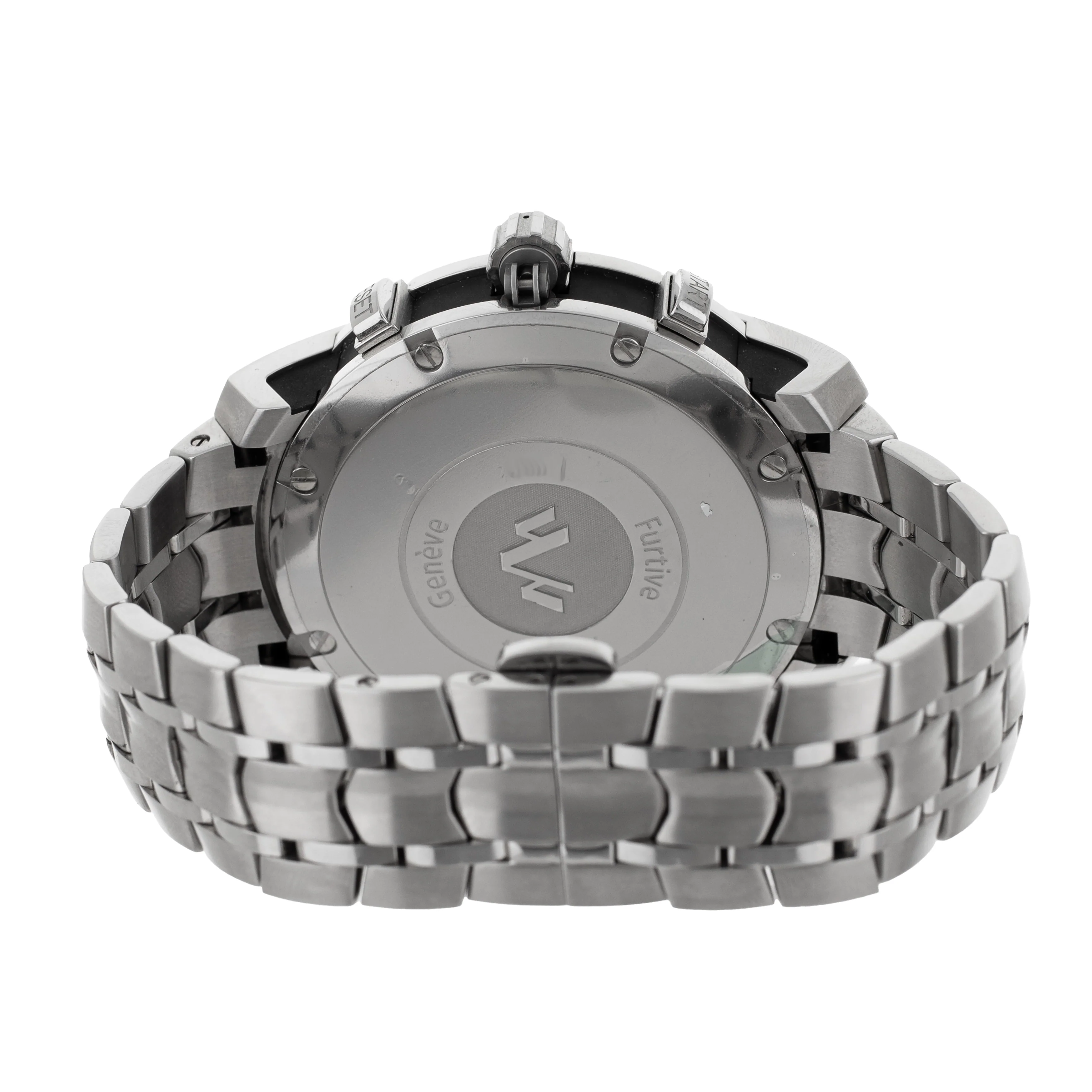 DeWitt Furtive Chronograph Steel Silver Dial 46mm FTV.CHR.002.5 Full Set - Image 5