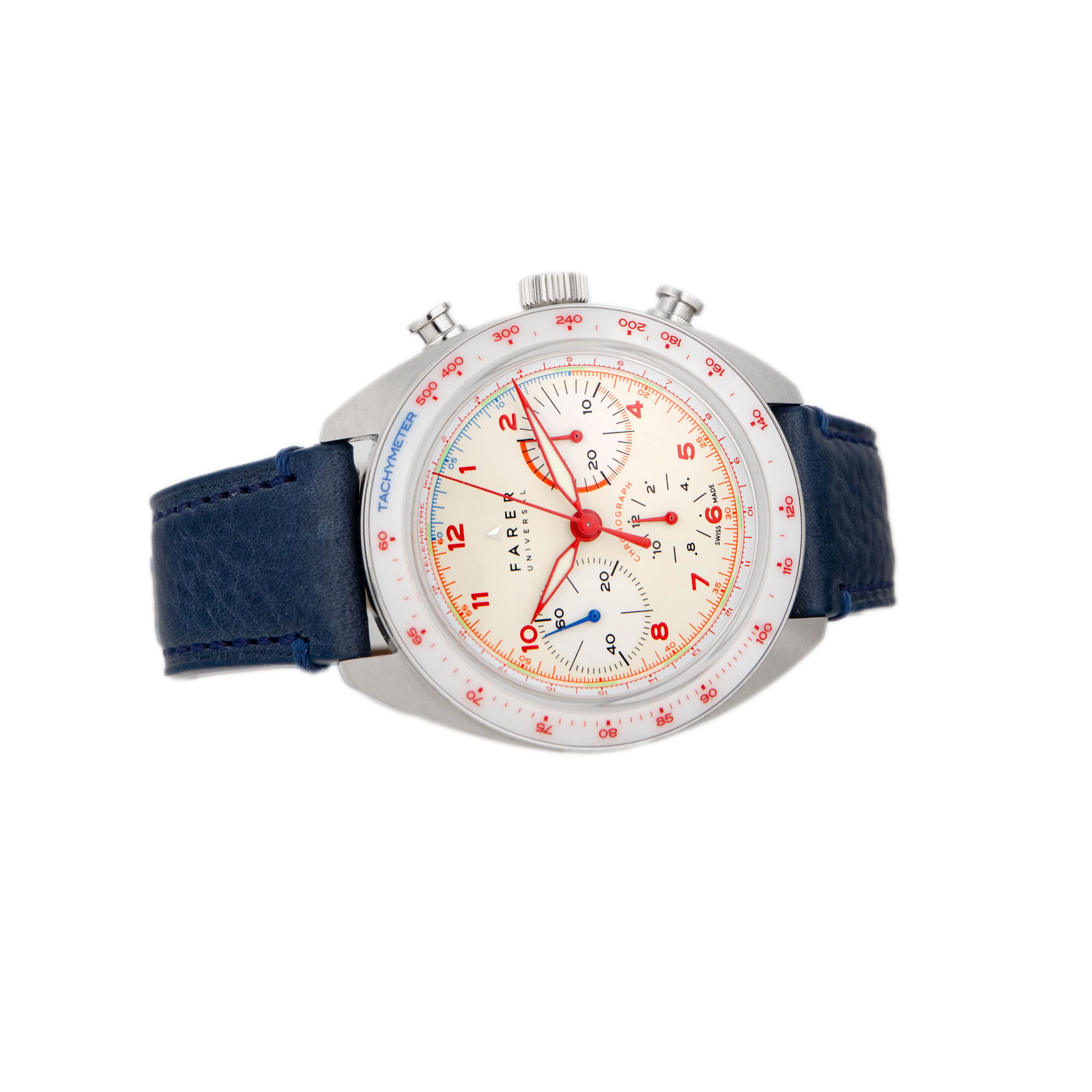 Farer Bernina Chrono Sport Stainless Steel White Dial 41mm Chrono-Sport Full Set - Image 4