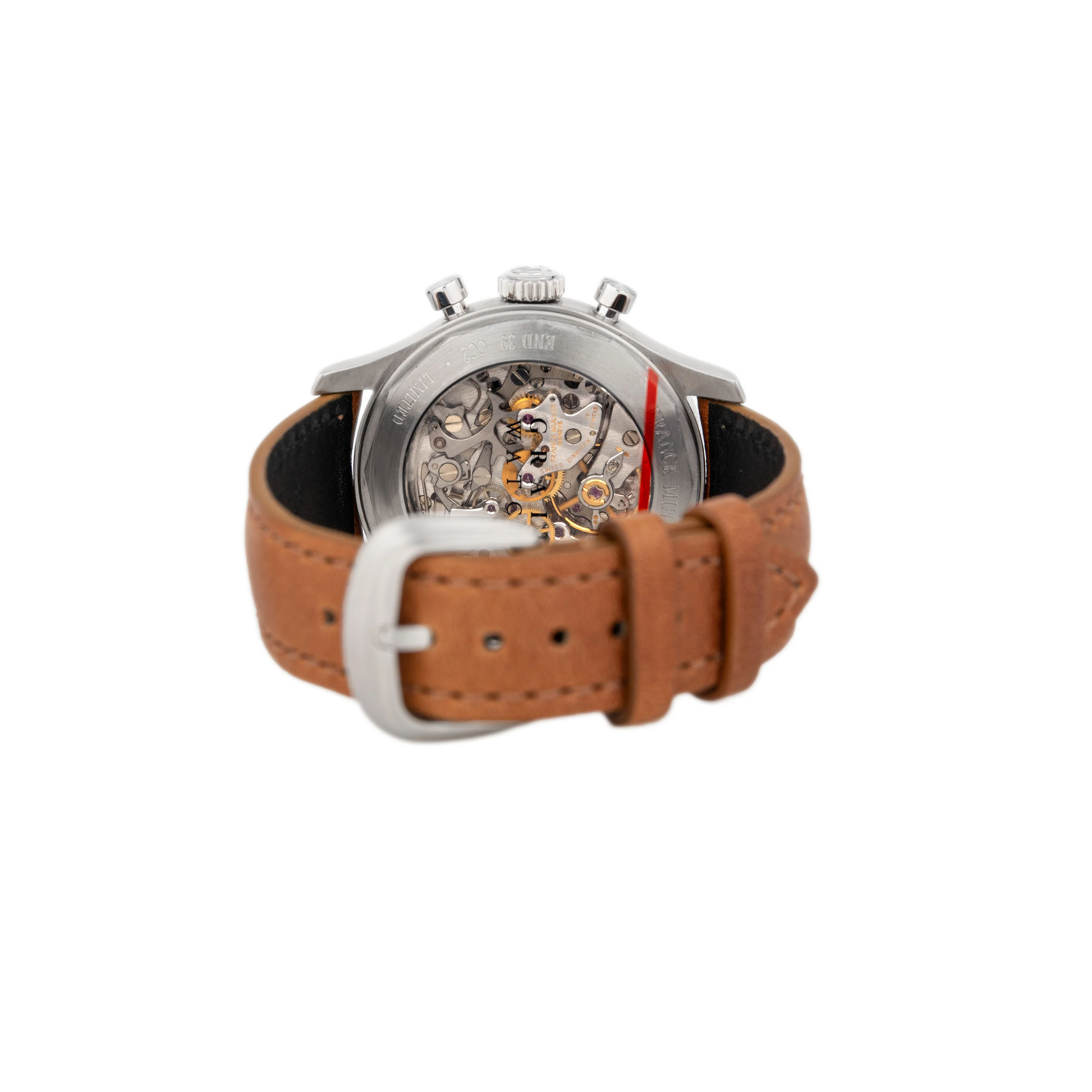 Franck Muller Grail Bi-Compax Chronograph Stainless Steel Silver Dial 39mm END 39 CC2 BR SILV GR Full Set - Image 5