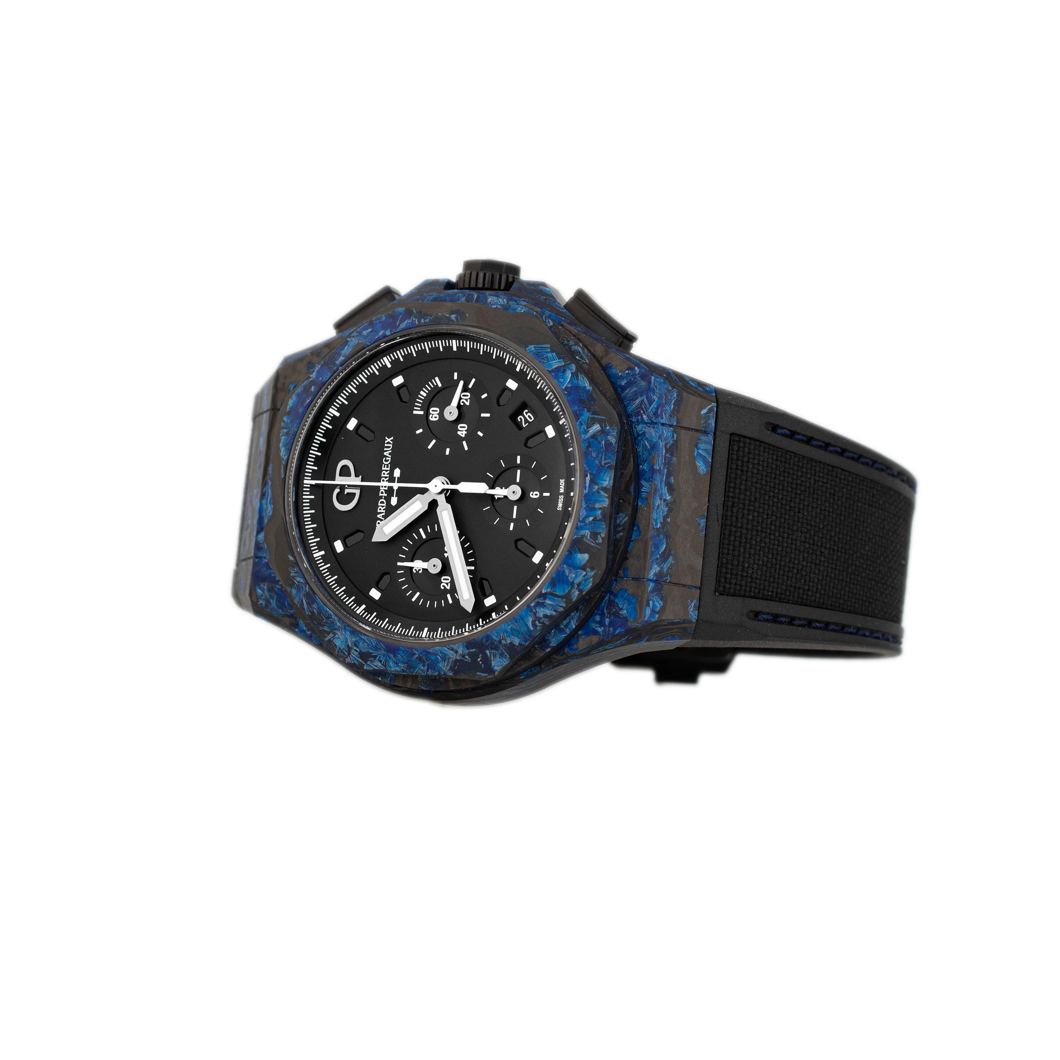 Girard Perregaux Laureato Chronograph Absolute Rock Carbon Black Dial 44mm 81060-36-691-FH6A Full Set - Image 3