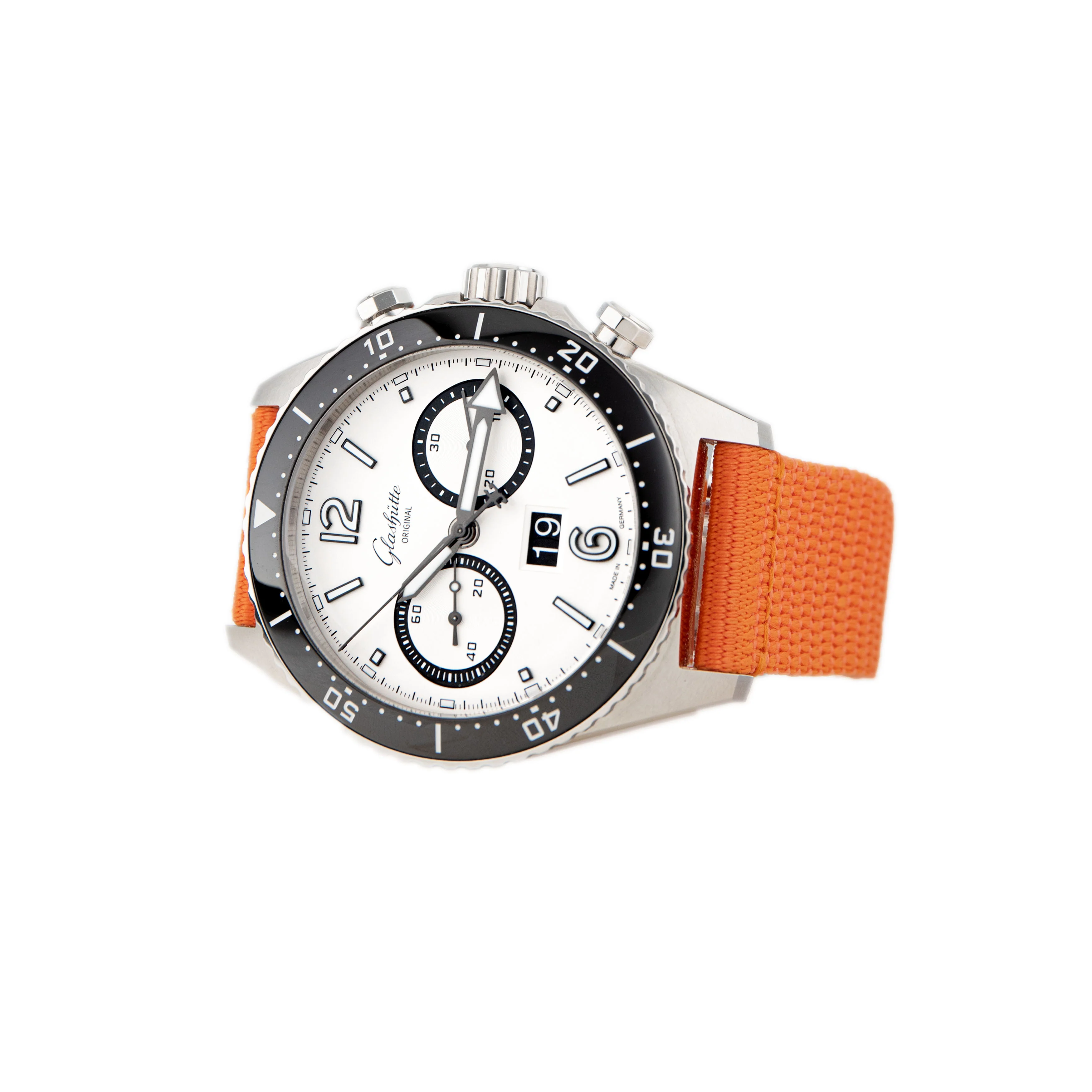Glashutte Original SeaQ Chronograph Stainless Steel Silver Dial 43.2mm 1-37-23-03-80-34 Full Set - Image 3