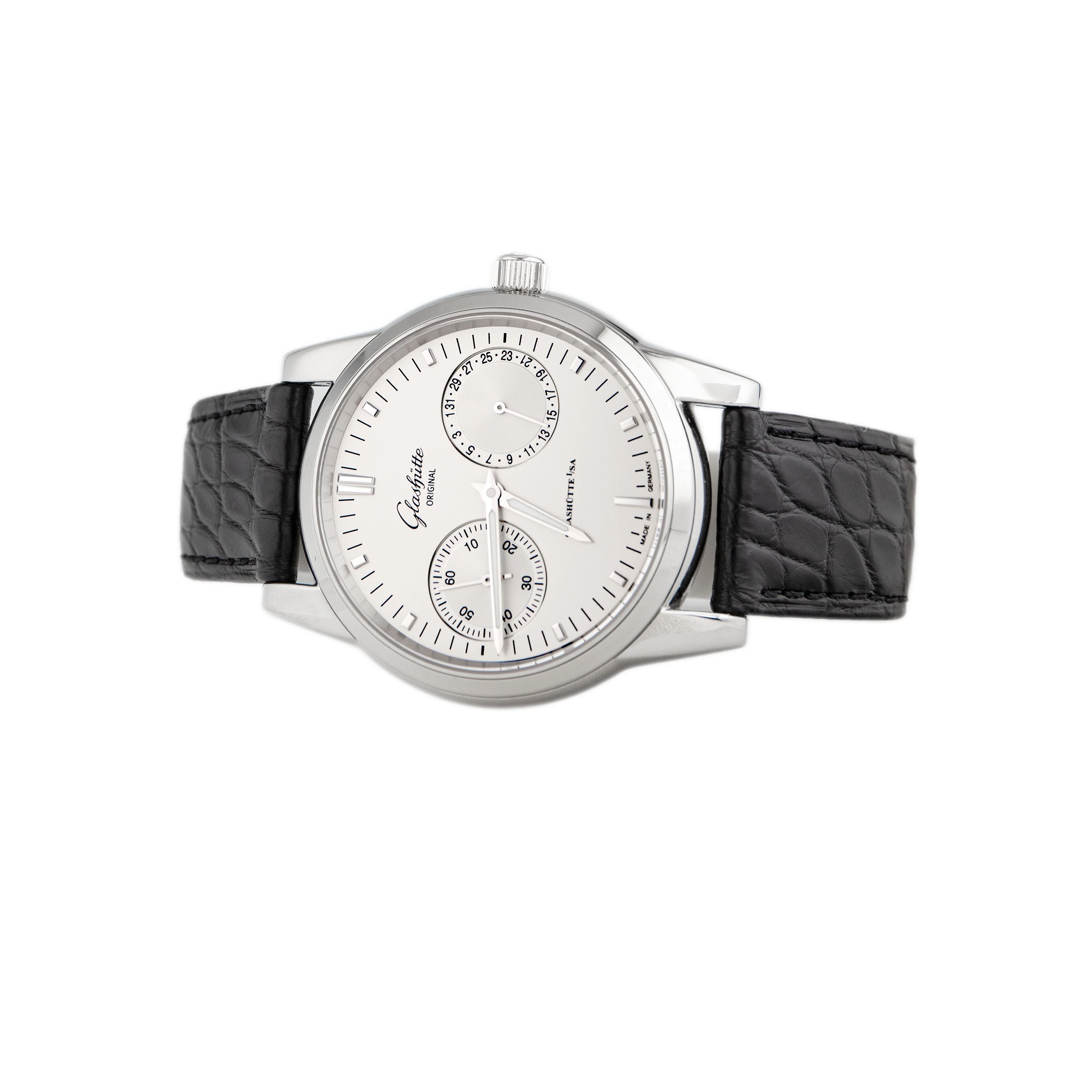 Glashutte Original Senator Hand Date Stainless Steel Silver Dial 40mm  39-58-02-02-04 Full Set - Image 3