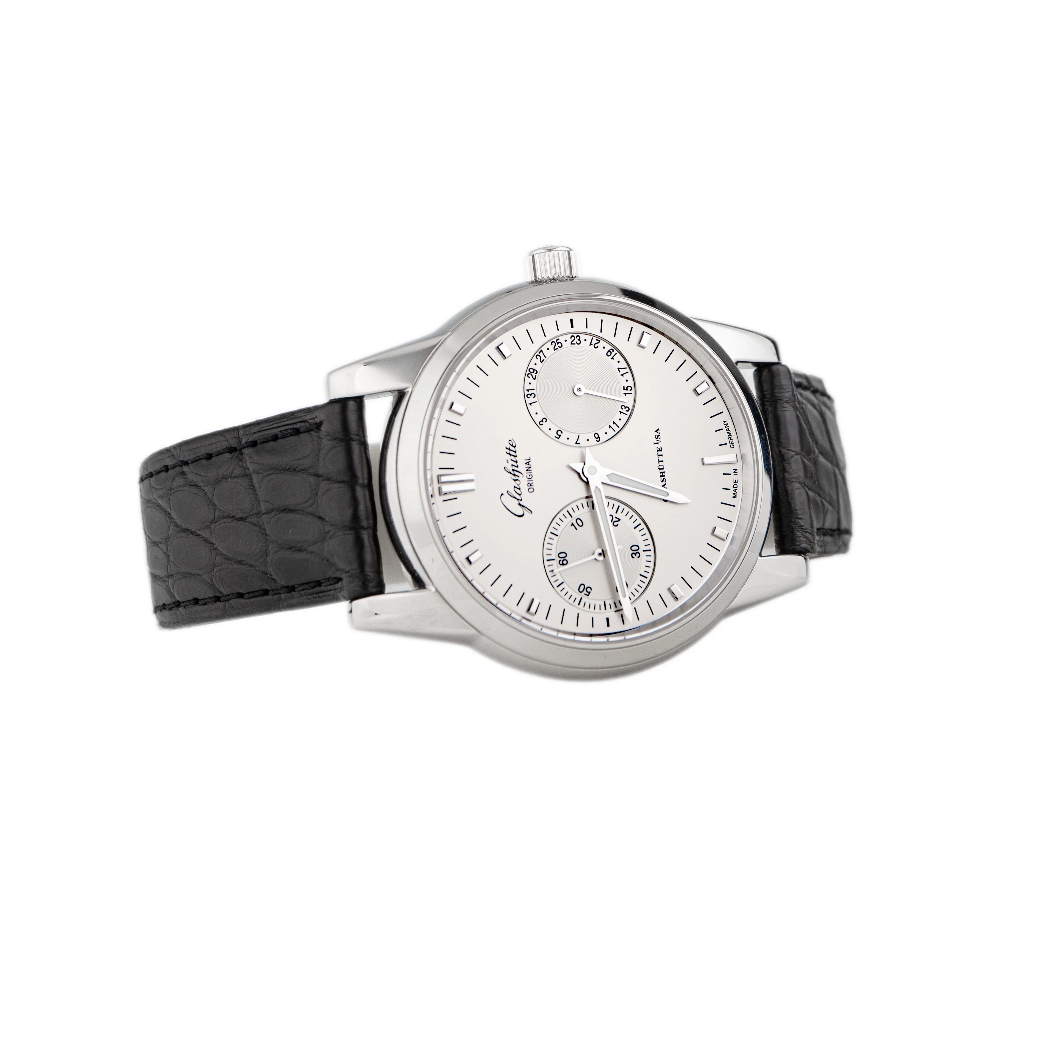Glashutte Original Senator Hand Date Stainless Steel Silver Dial 40mm  39-58-02-02-04 Full Set - Image 4