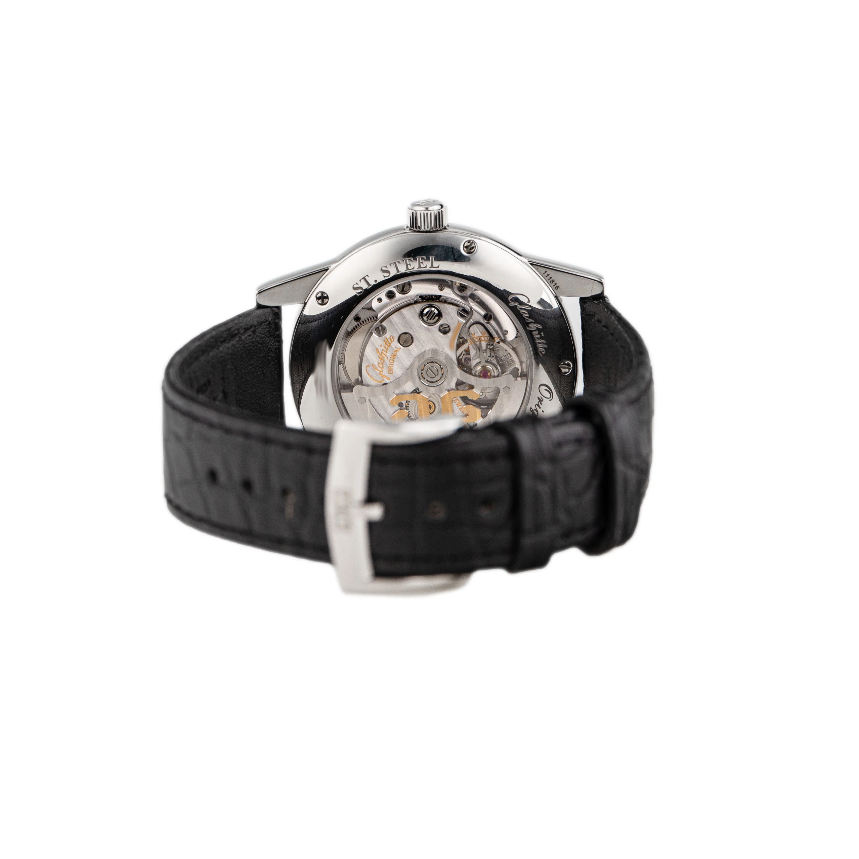 Glashutte Original Senator Hand Date Stainless Steel Silver Dial 40mm  39-58-02-02-04 Full Set - Image 5