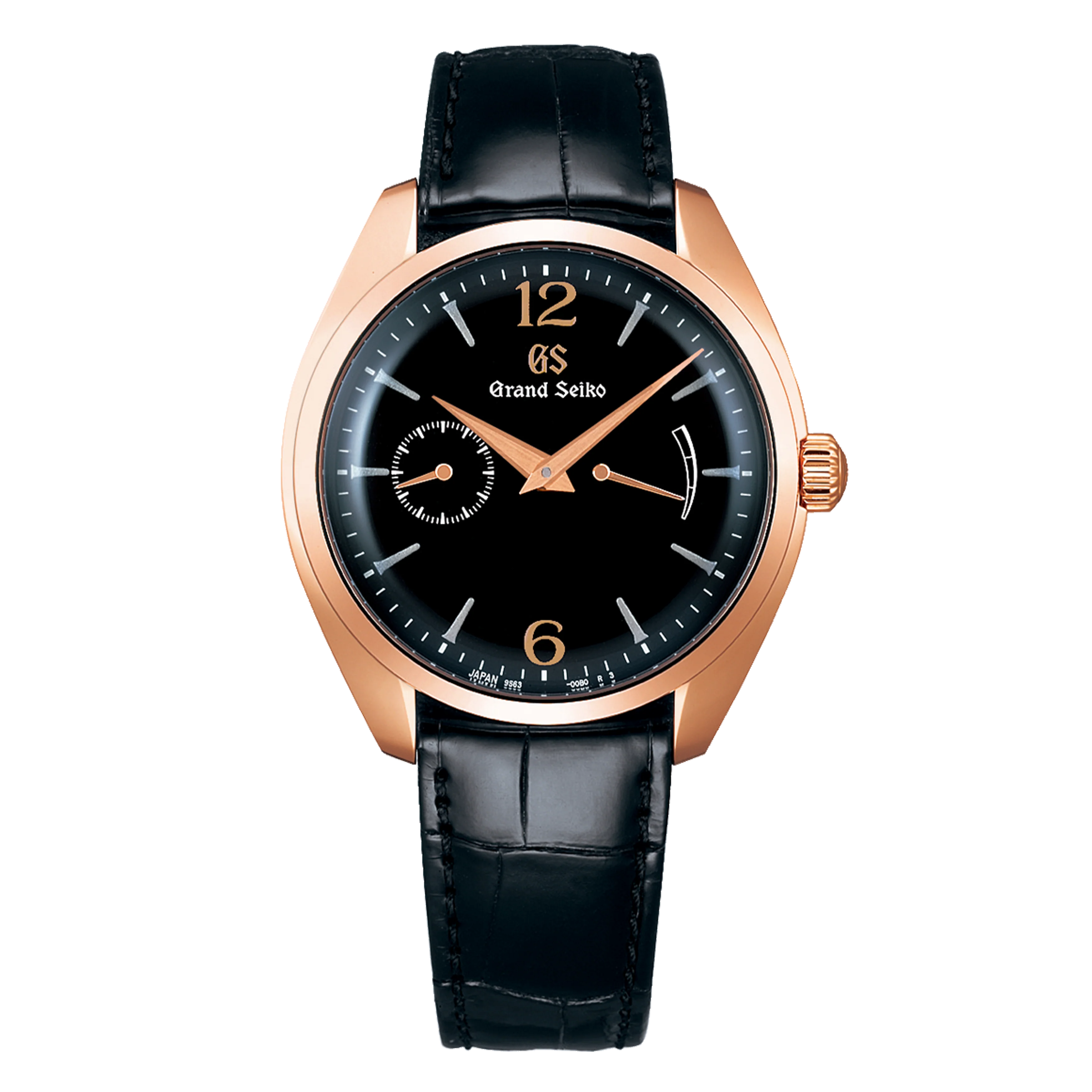 Grand Seiko Elegance Watch, 39mm Black Dial, SBGK004