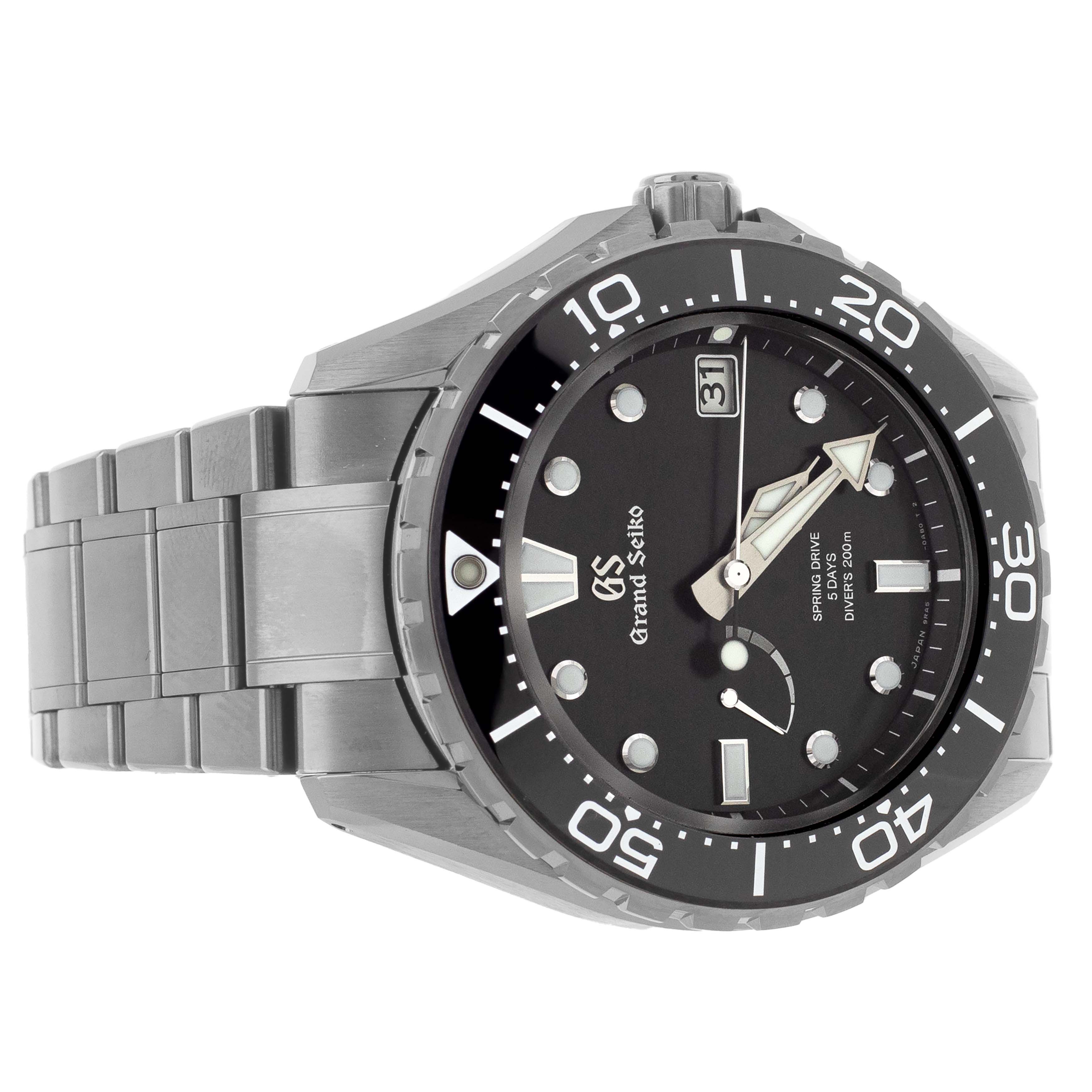 Grand Seiko Evolution 9 Diver's 200m Titanium Black Dial 43mm SLGA015 Full Set - Image 4