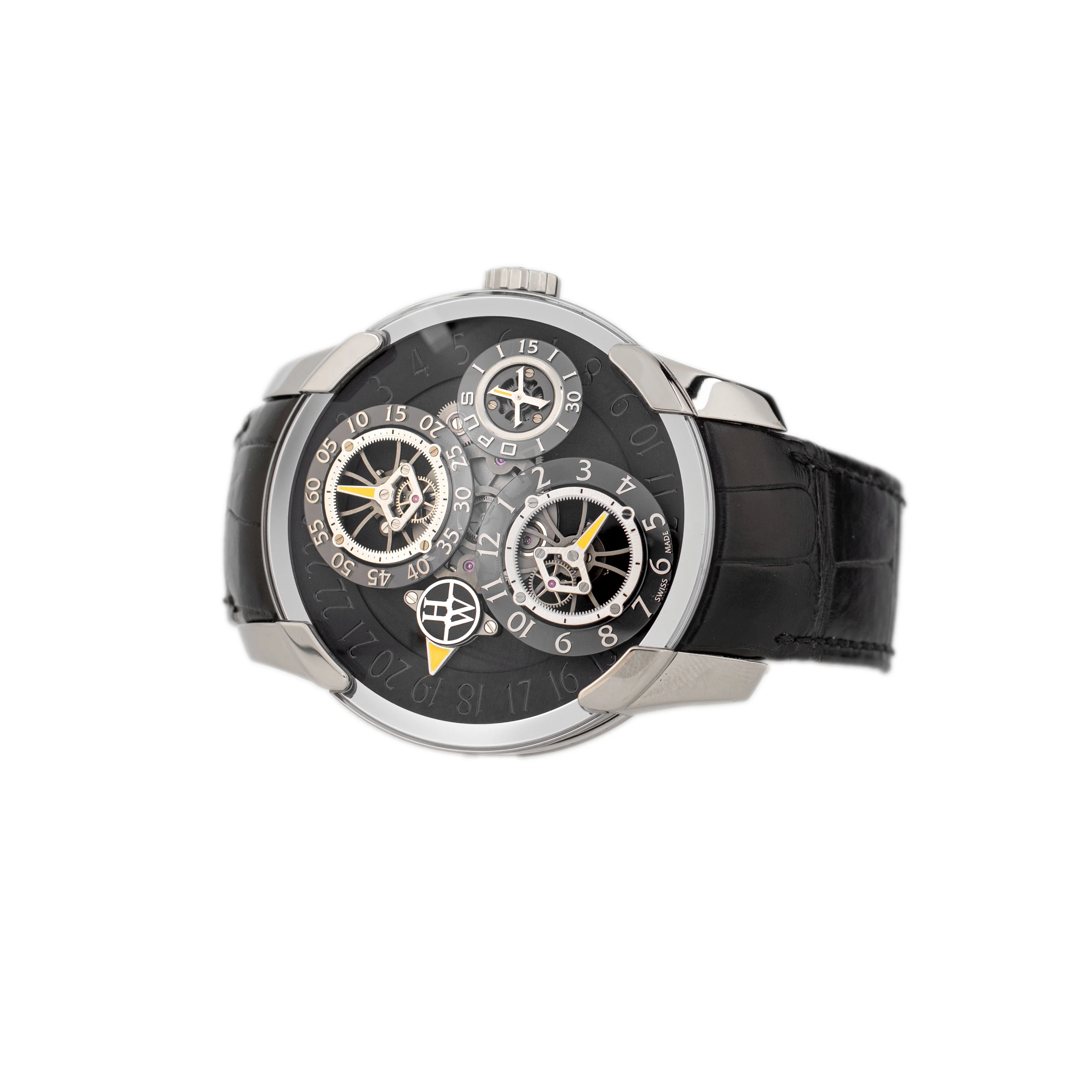 Harry Winston Opus X White Gold Black Dial 46mm 500/MMJFMWL.K Full Set - Image 3
