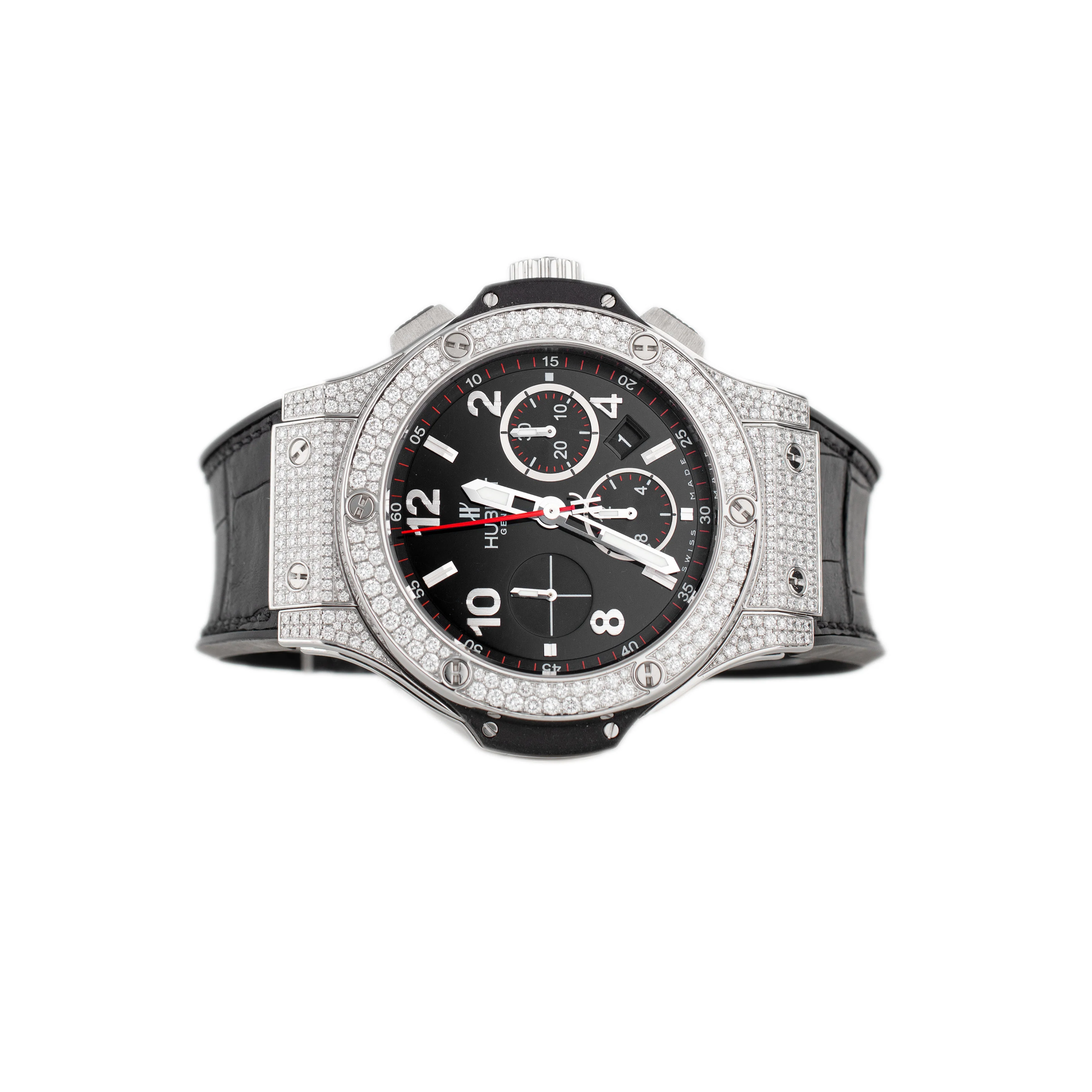Hublot Big Bang Chronograph Steel Black Dial 44mm 301.SX.130.RX.174 Full Set - Image 2