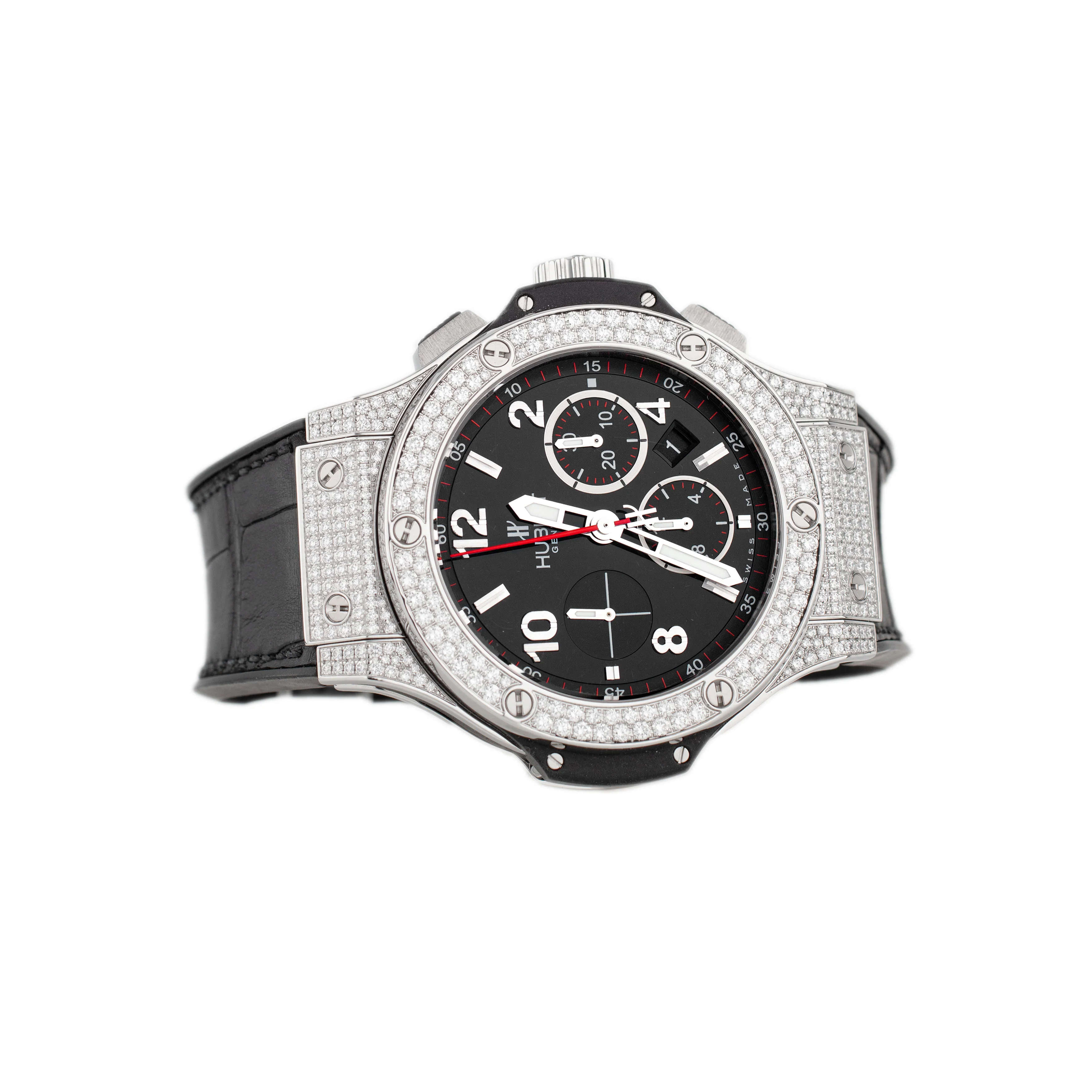 Hublot Big Bang Chronograph Steel Black Dial 44mm 301.SX.130.RX.174 Full Set - Image 4