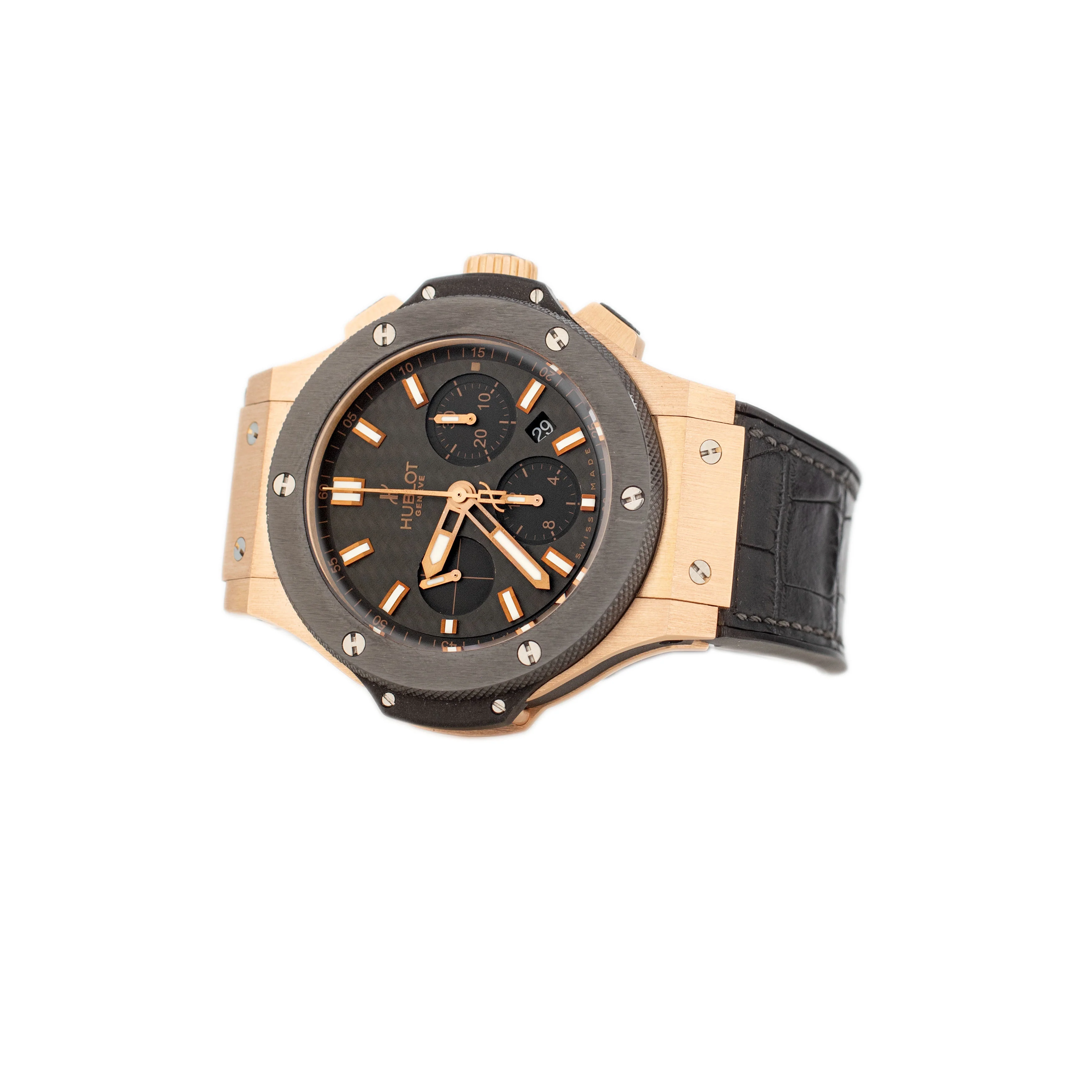 Hublot Big Bang Rose Gold Ceramic Black Dial 44mm 301.PM.1780.RX Full Set - Image 3