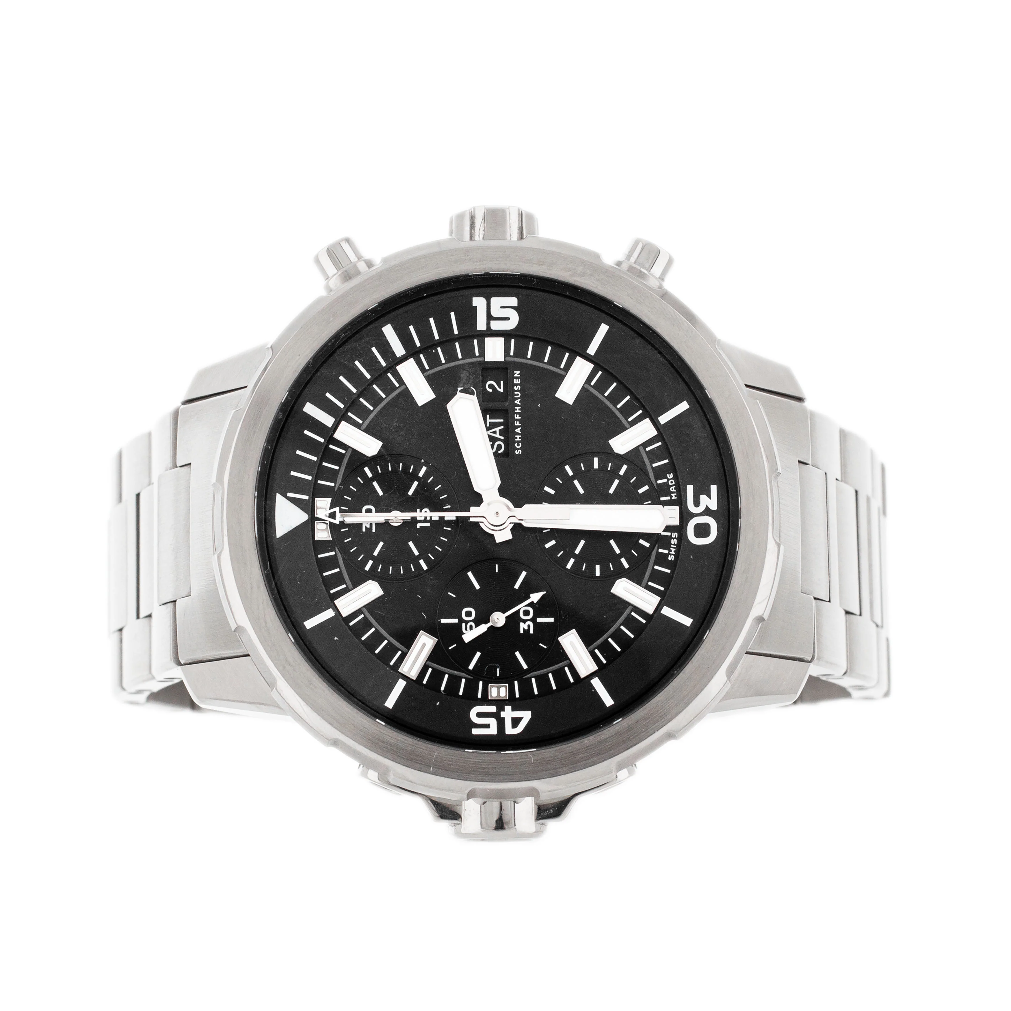 IWC Aquatimer Chronograph Stainless Steel Black Dial 44mm IW376804 - Image 2