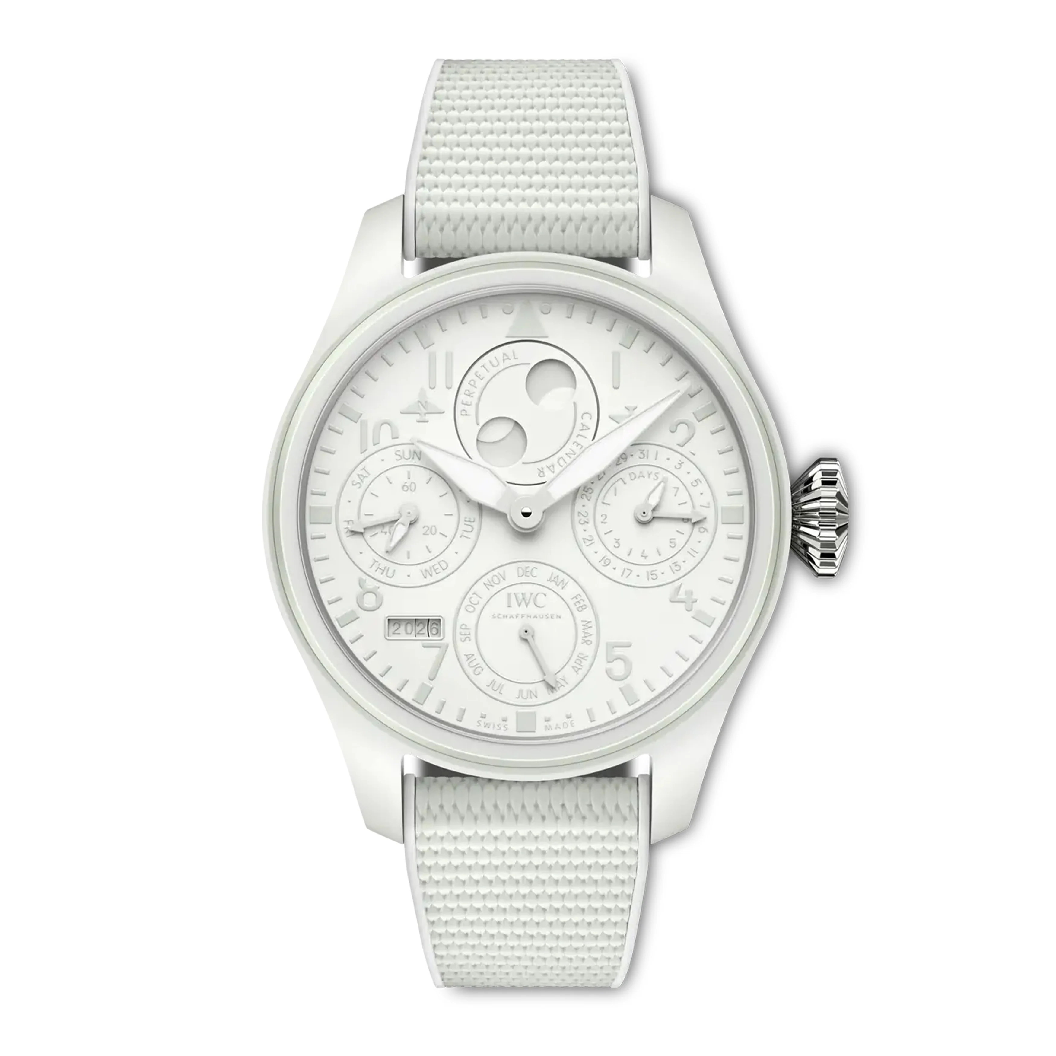 IWC Big Pilot's Watch Perpetual Calendar Ceralume Watch, 46.5mm White Dial, IW505801 - Image 3