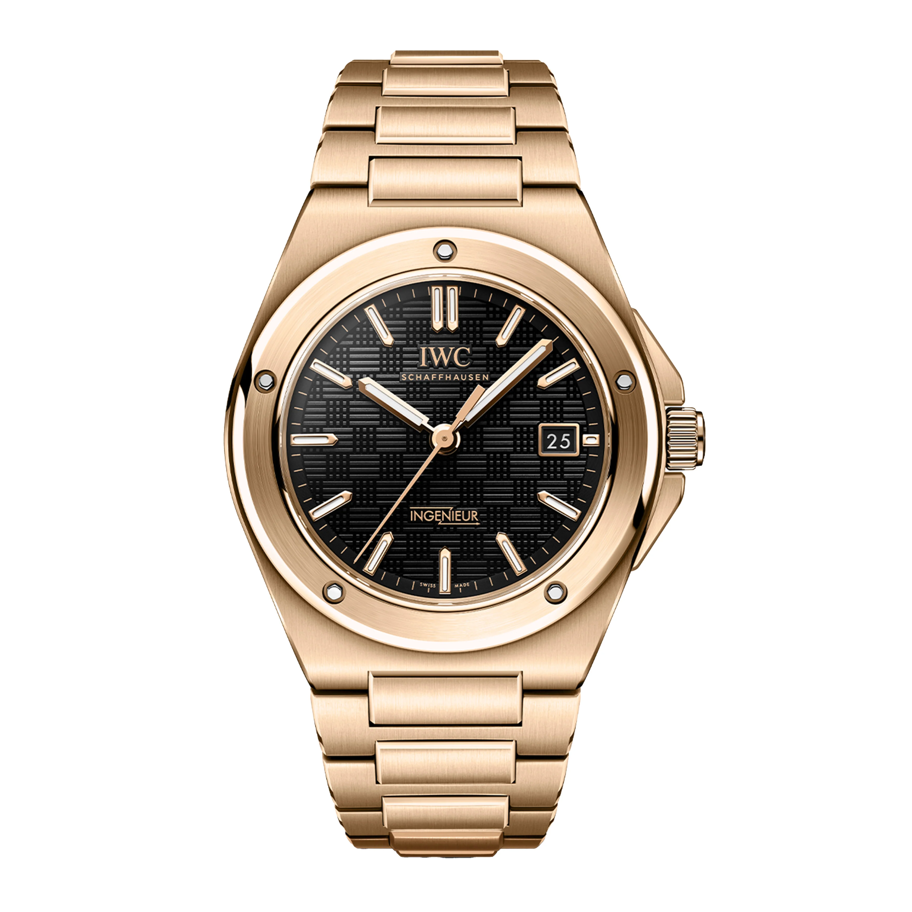 IWC Ingenieur Automatic 40 Watch, 40mm Black Dial, IW328702