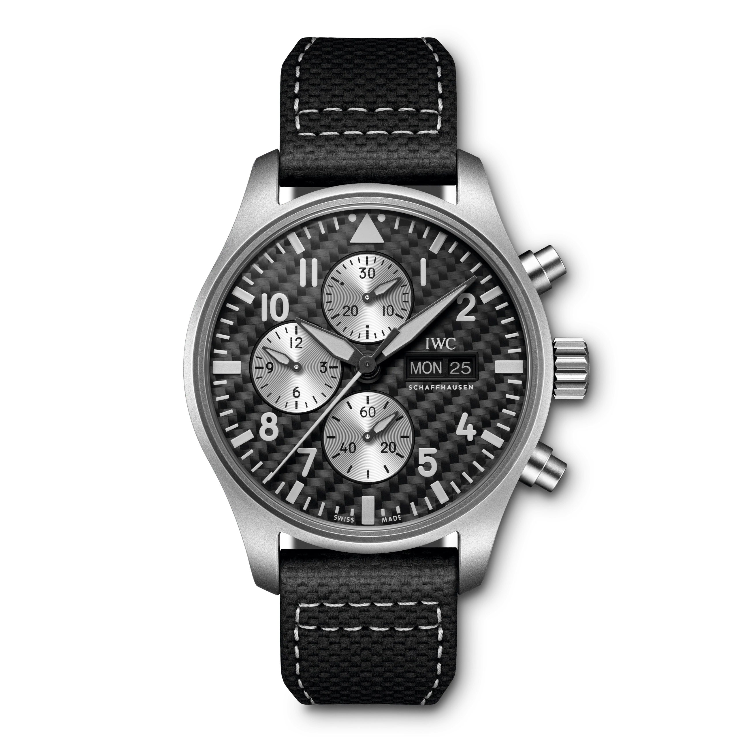 IWC Pilot’S Watch Chronograph Edition “Amg” Watch, 43mm Carbon Dial, IW377903