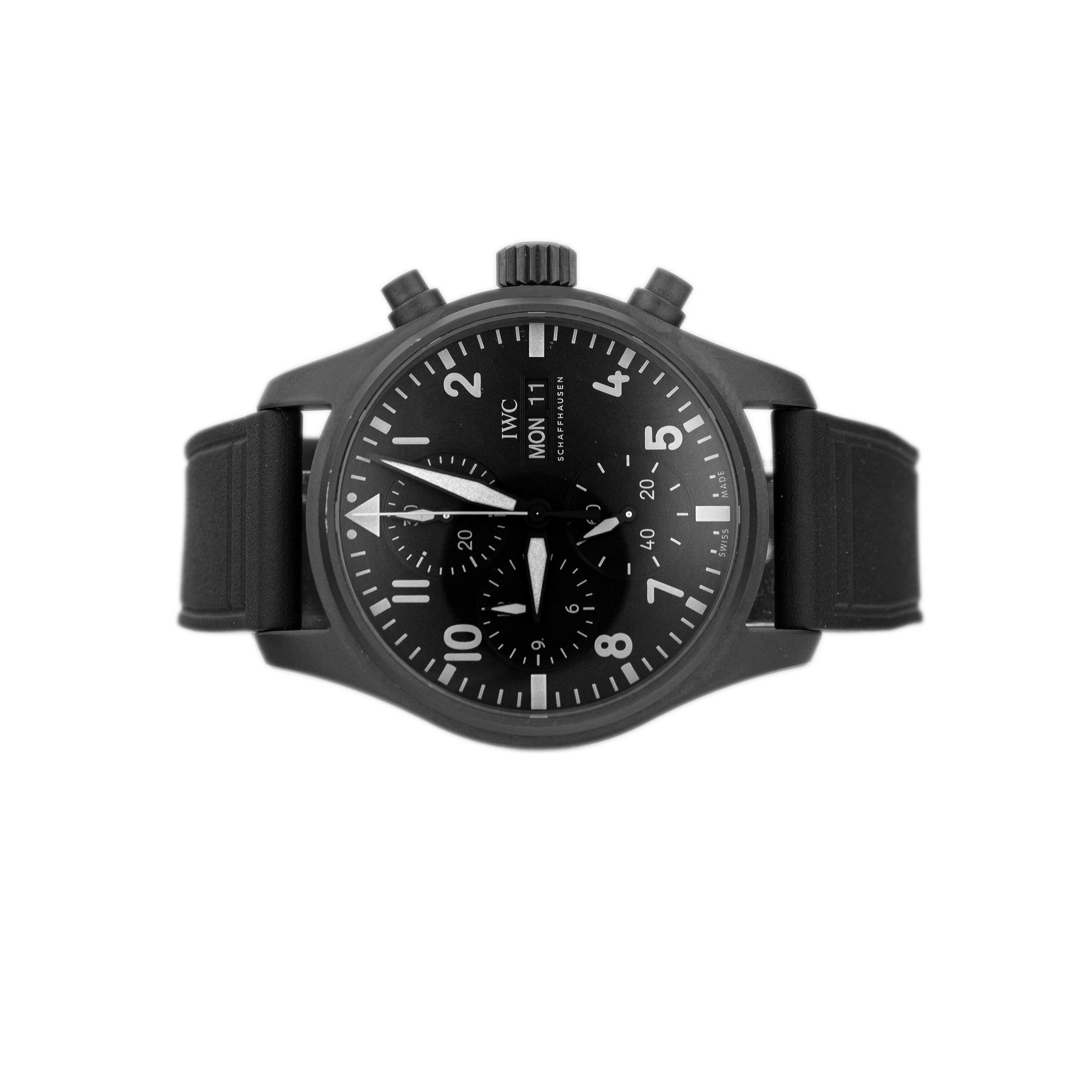 IWC Pilot’s Watch Chronograph Top Gun Ceramic Black Dial 41mm IW388106 Full Set - Image 2