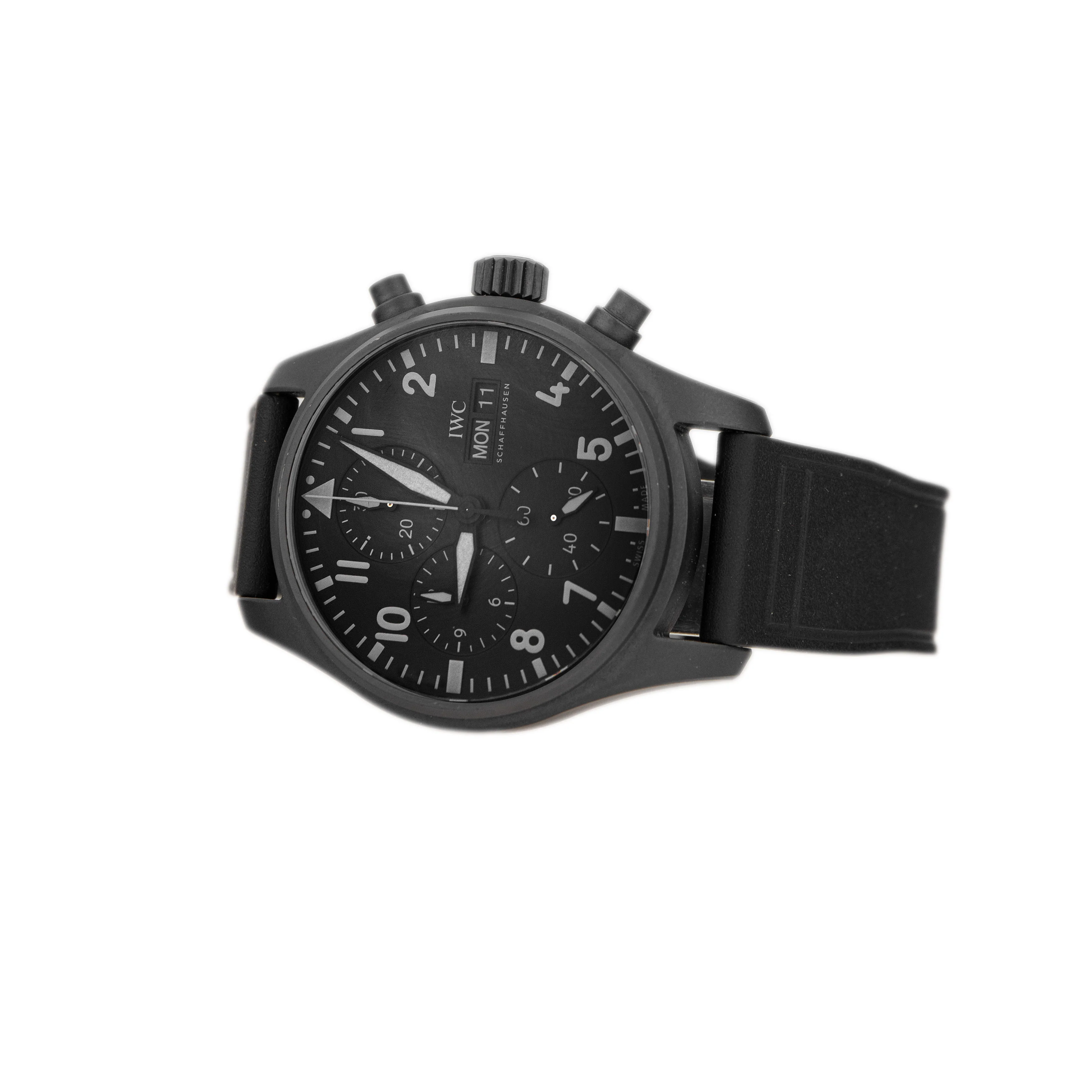 IWC Pilot’s Watch Chronograph Top Gun Ceramic Black Dial 41mm IW388106 Full Set - Image 3