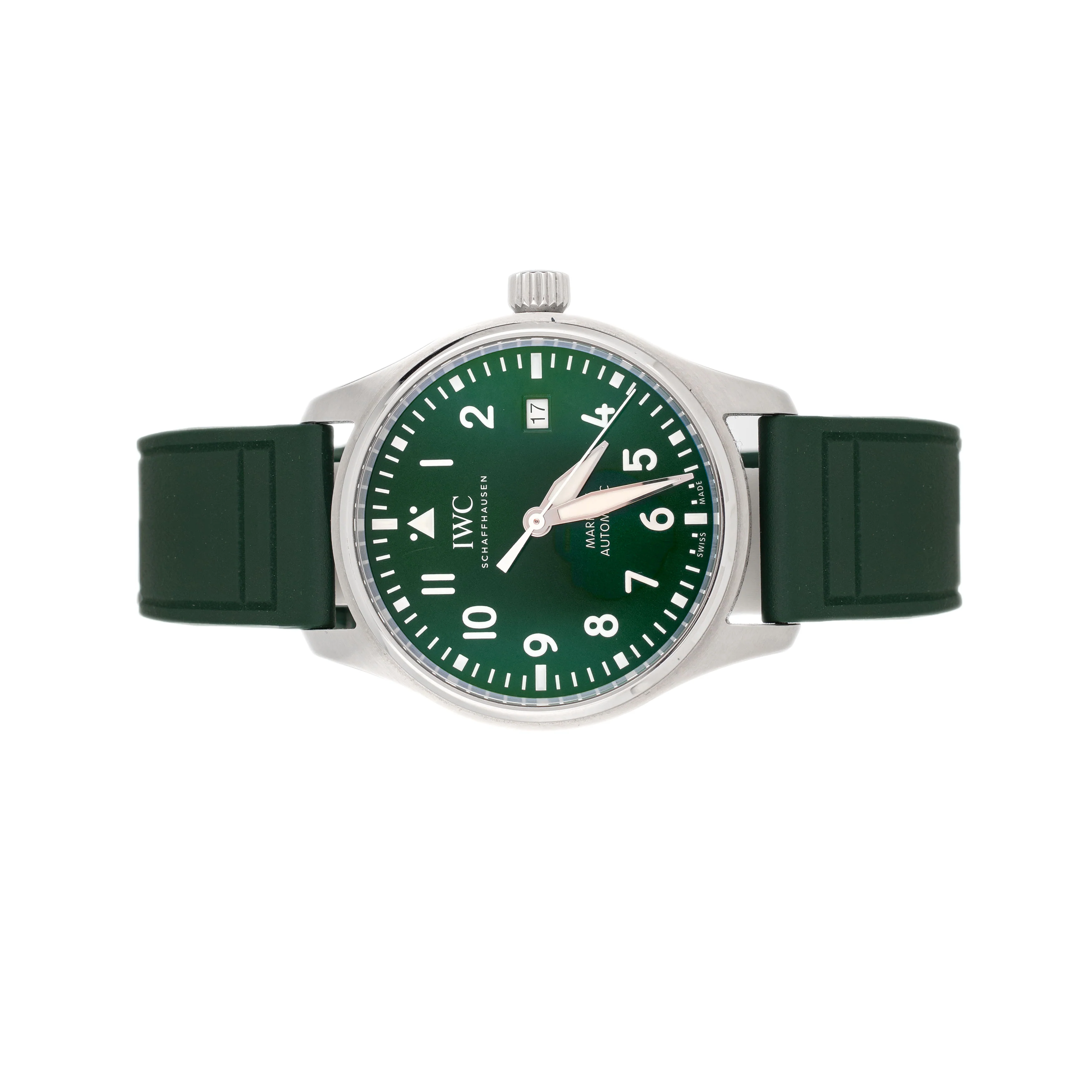 IWC Pilots Watch Mark XX Stainless Steel Green Dial 40mm IW328205 Full Set - Image 2