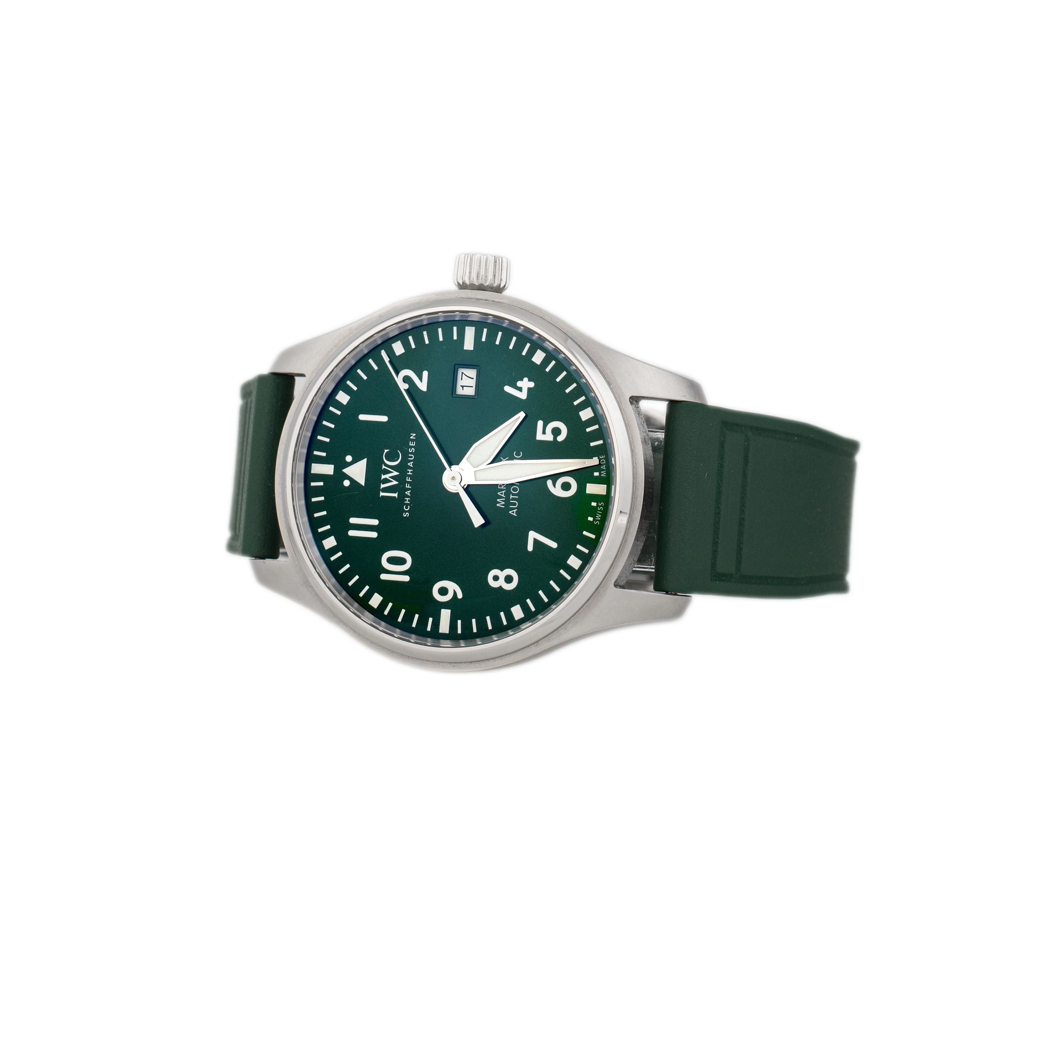 IWC Pilots Watch Mark XX Stainless Steel Green Dial 40mm IW328205 Full Set - Image 3