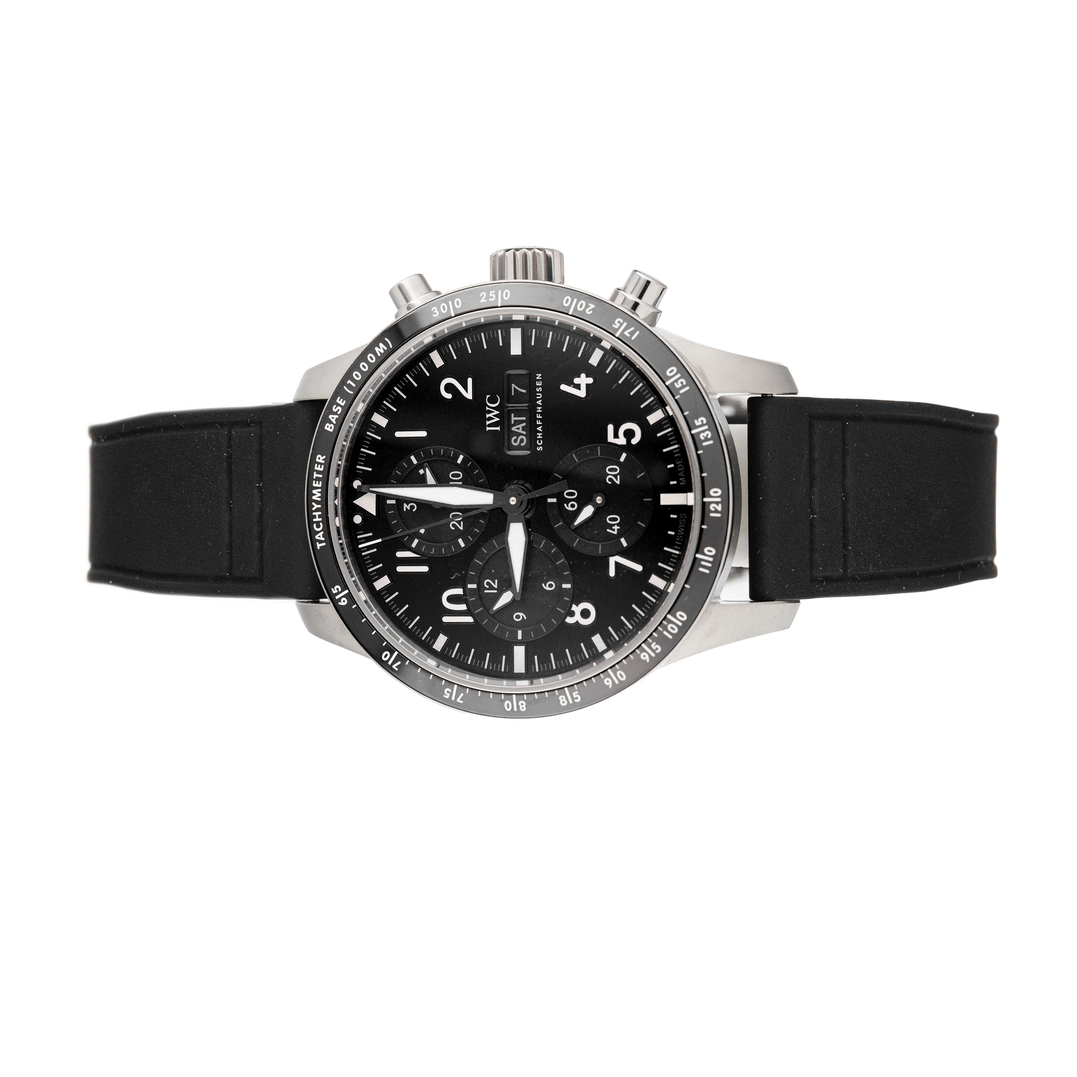 IWC Pilot's Watch Performance Chronograph AMG Titanium Black Dial 41mm IW388305 Full Set - Image 2