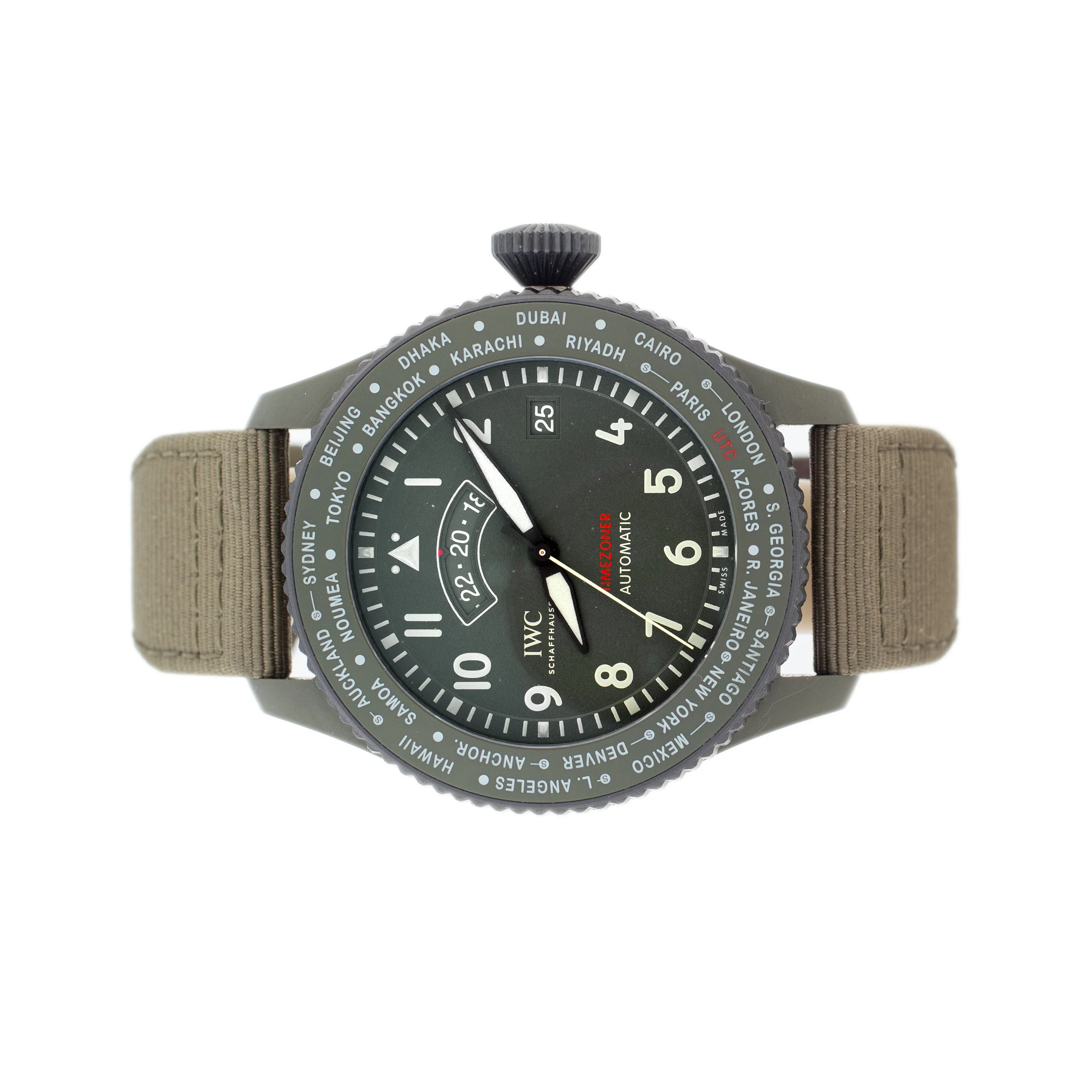 IWC Pilot's Watch Timezoner Top Gun Woodland Ceramic 46mm IW395601 Full Set - Image 2