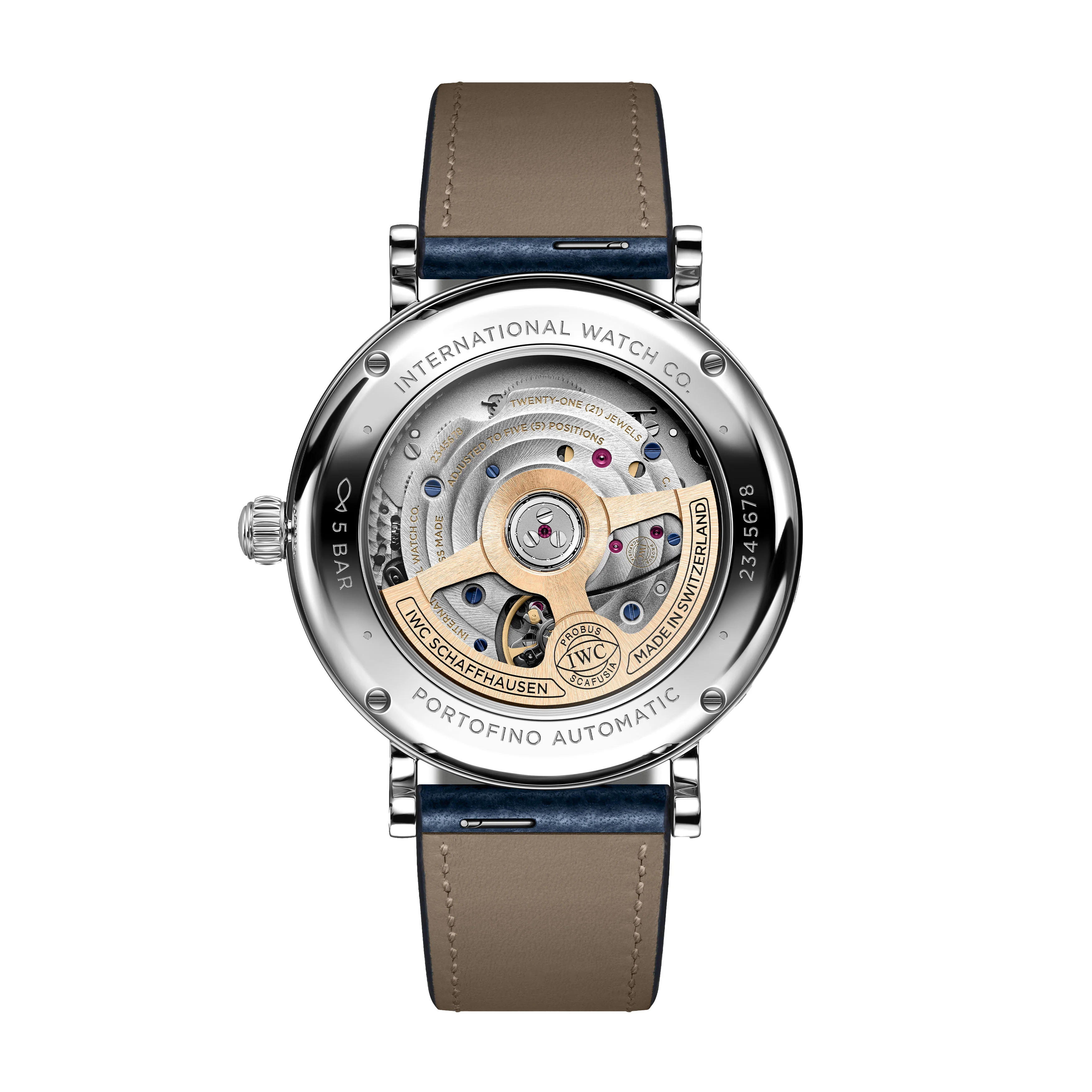 IWC Portofino Automatic 37 Watch, 37mm Blue Dial, IW658602 - Image 2
