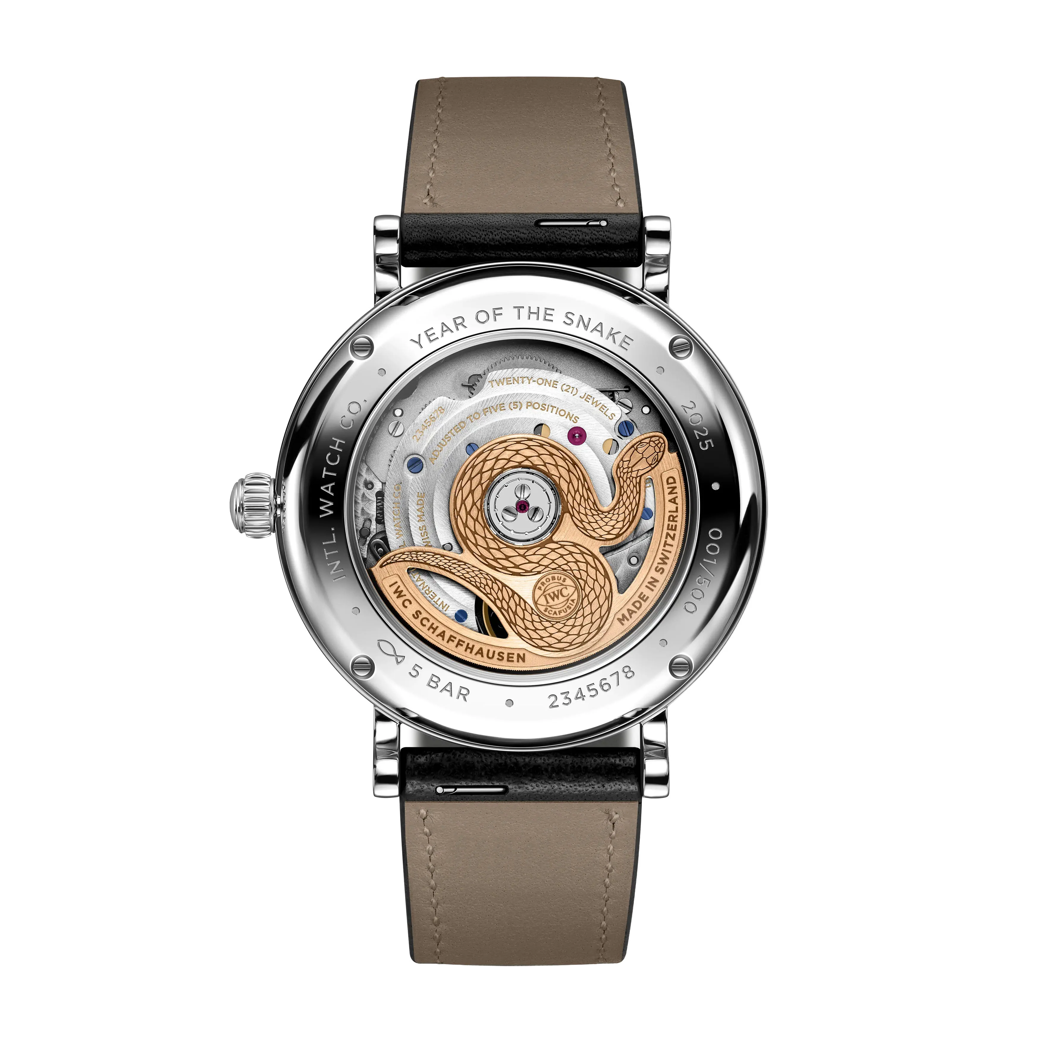 IWC Portofino Automatic Moon Phase 37 Year of the Snake Watch, 37.1mm Red Dial, IW459604 - Image 2