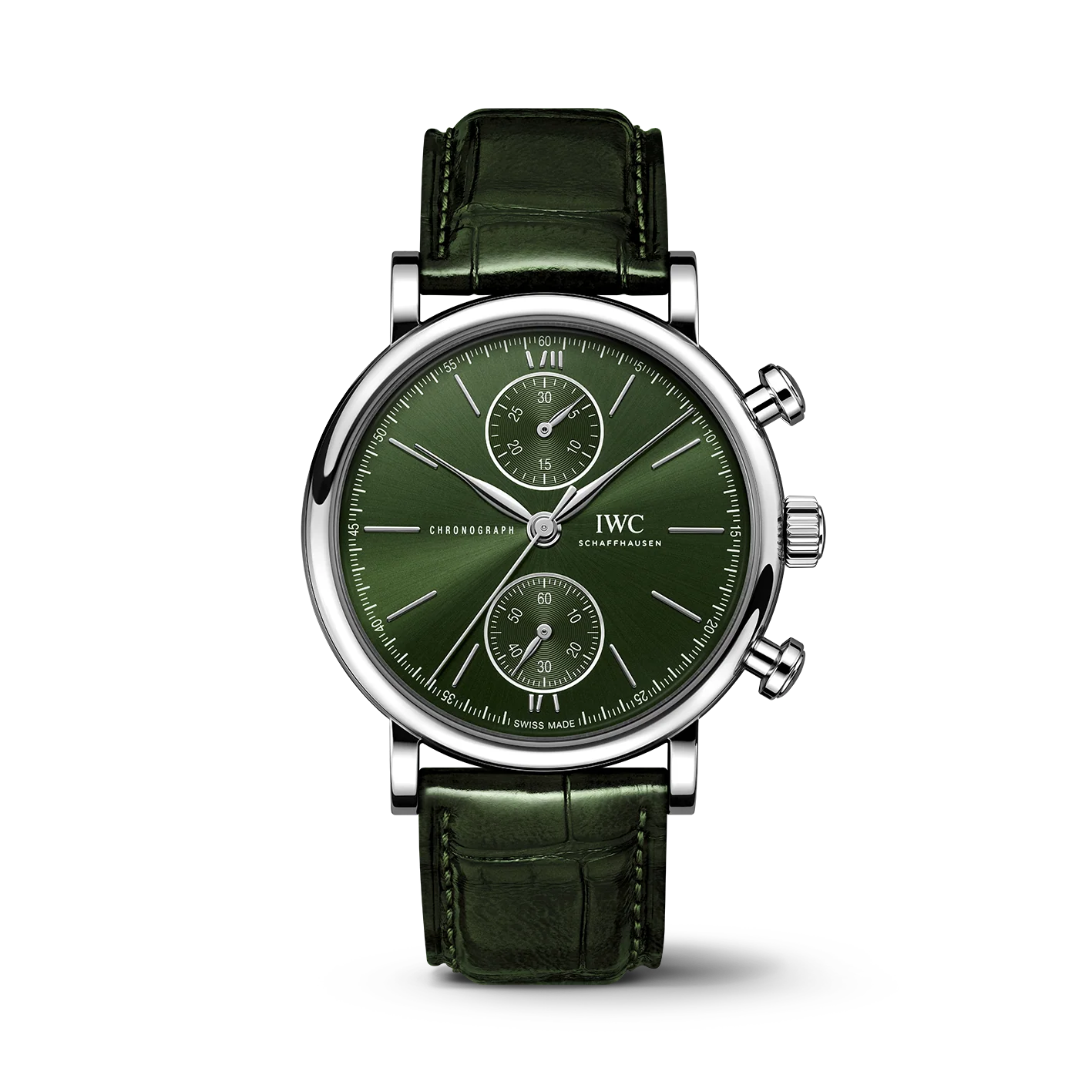IWC Portofino Chronograph 39 Watch, 39mm Green Dial, IW391405