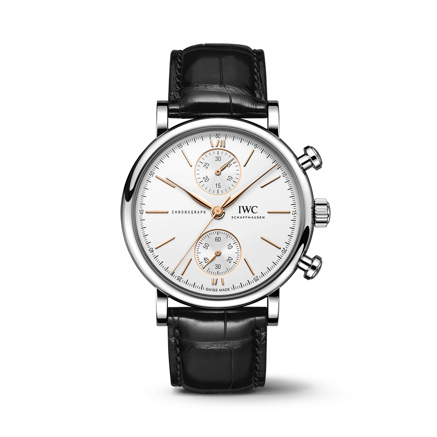 IWC Portofino Chronograph 39 Watch, 39mm White Dial, IW391406