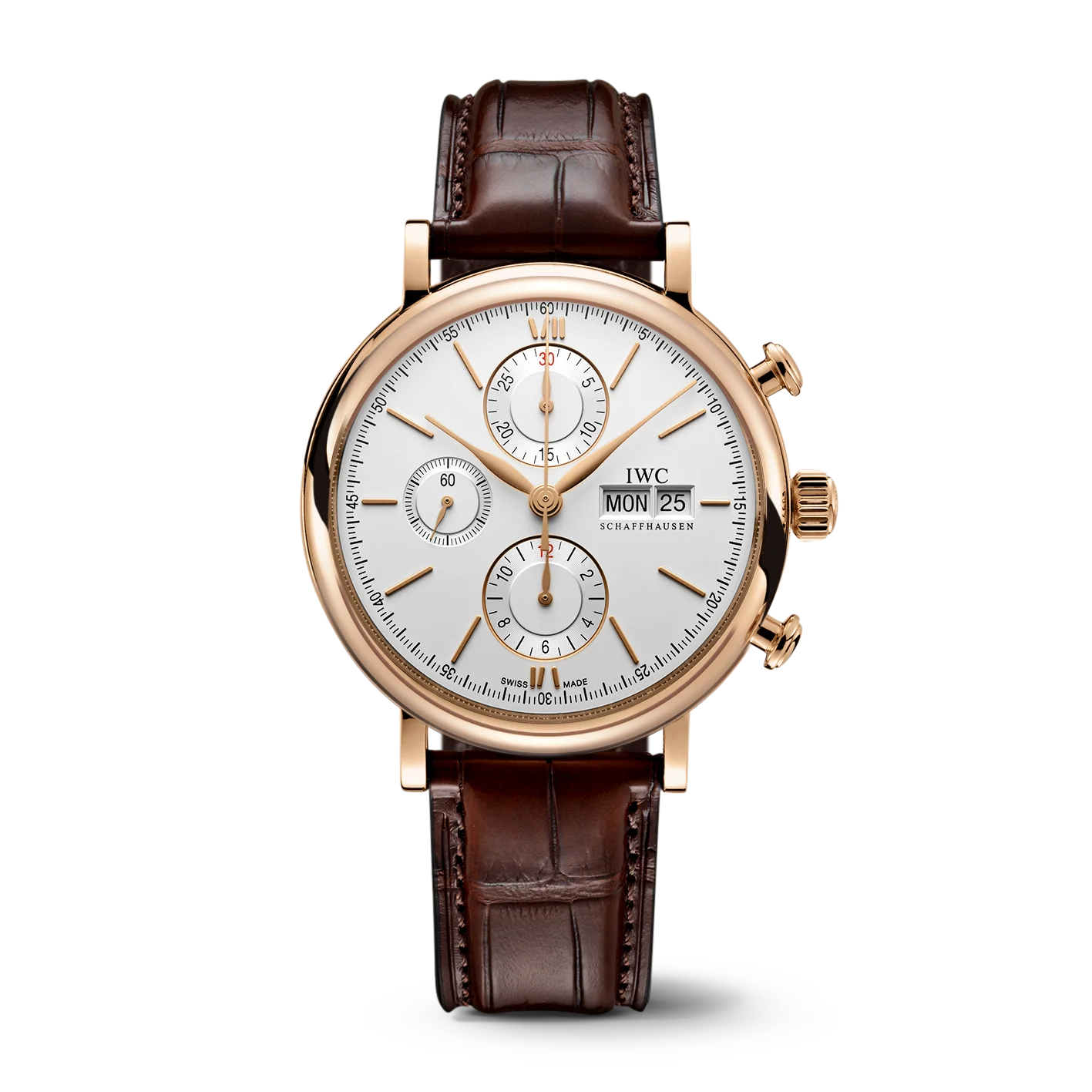IWC Portofino Chronograph Watch, 42mm White Dial, IW391025