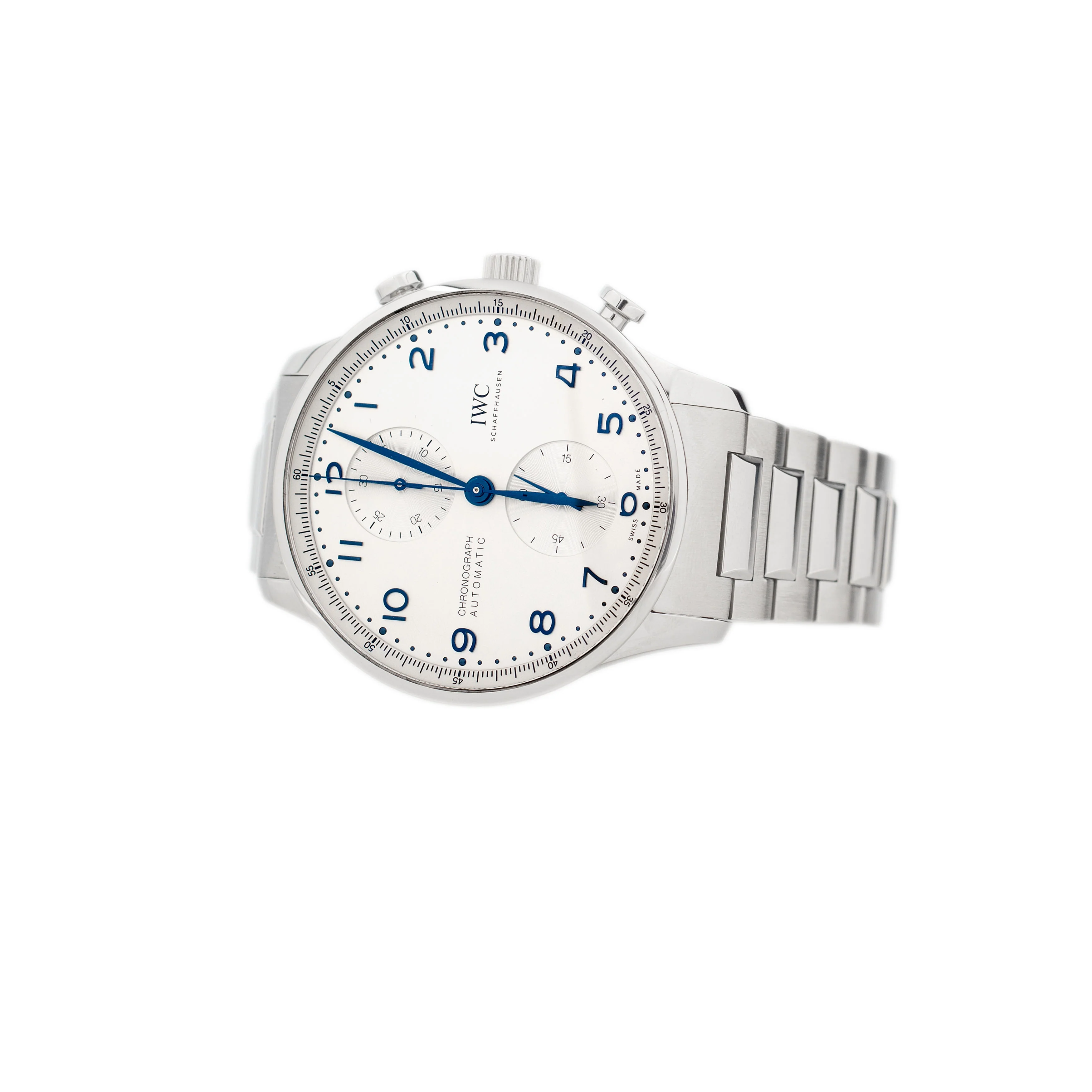 IWC Portugieser Chronograph Stainless Steel Silver Dial IW371617 41mm Full Set - Image 3