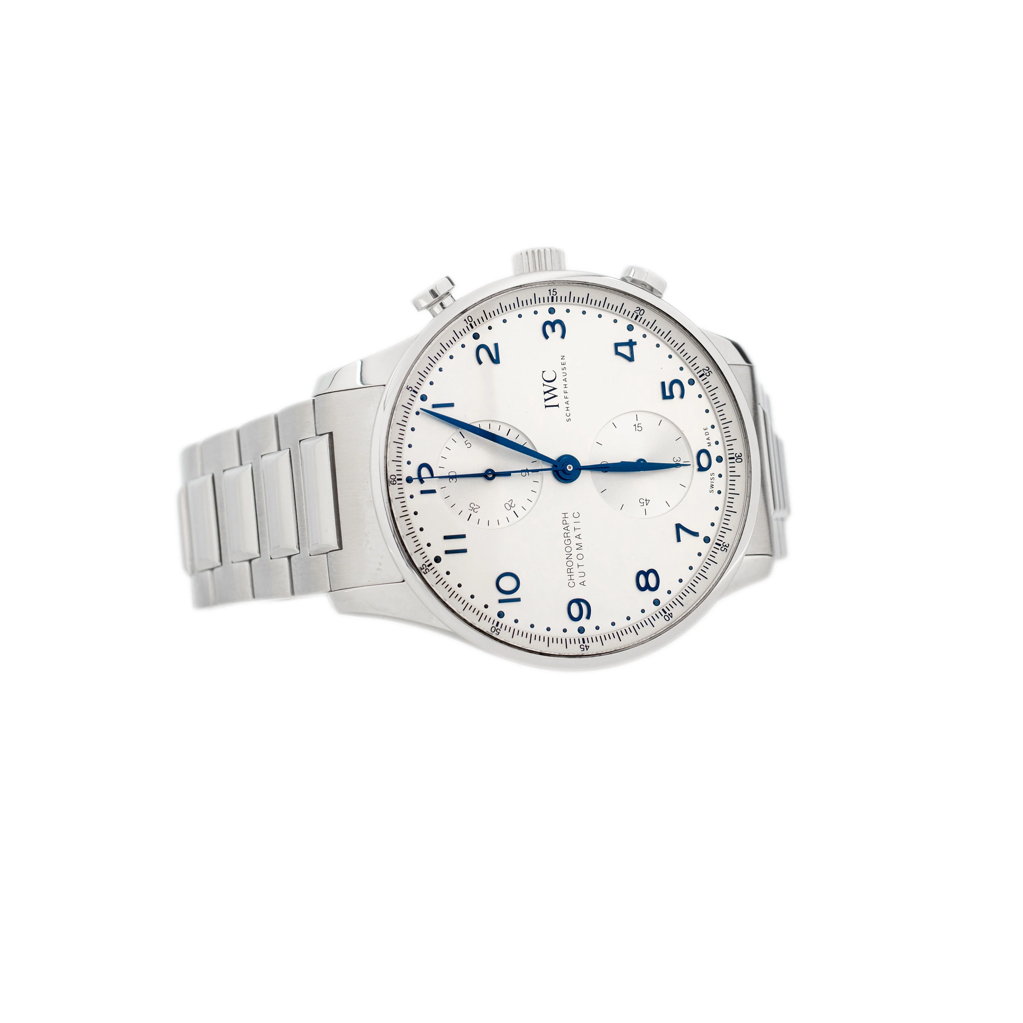 IWC Portugieser Chronograph Stainless Steel Silver Dial IW371617 41mm Full Set - Image 4