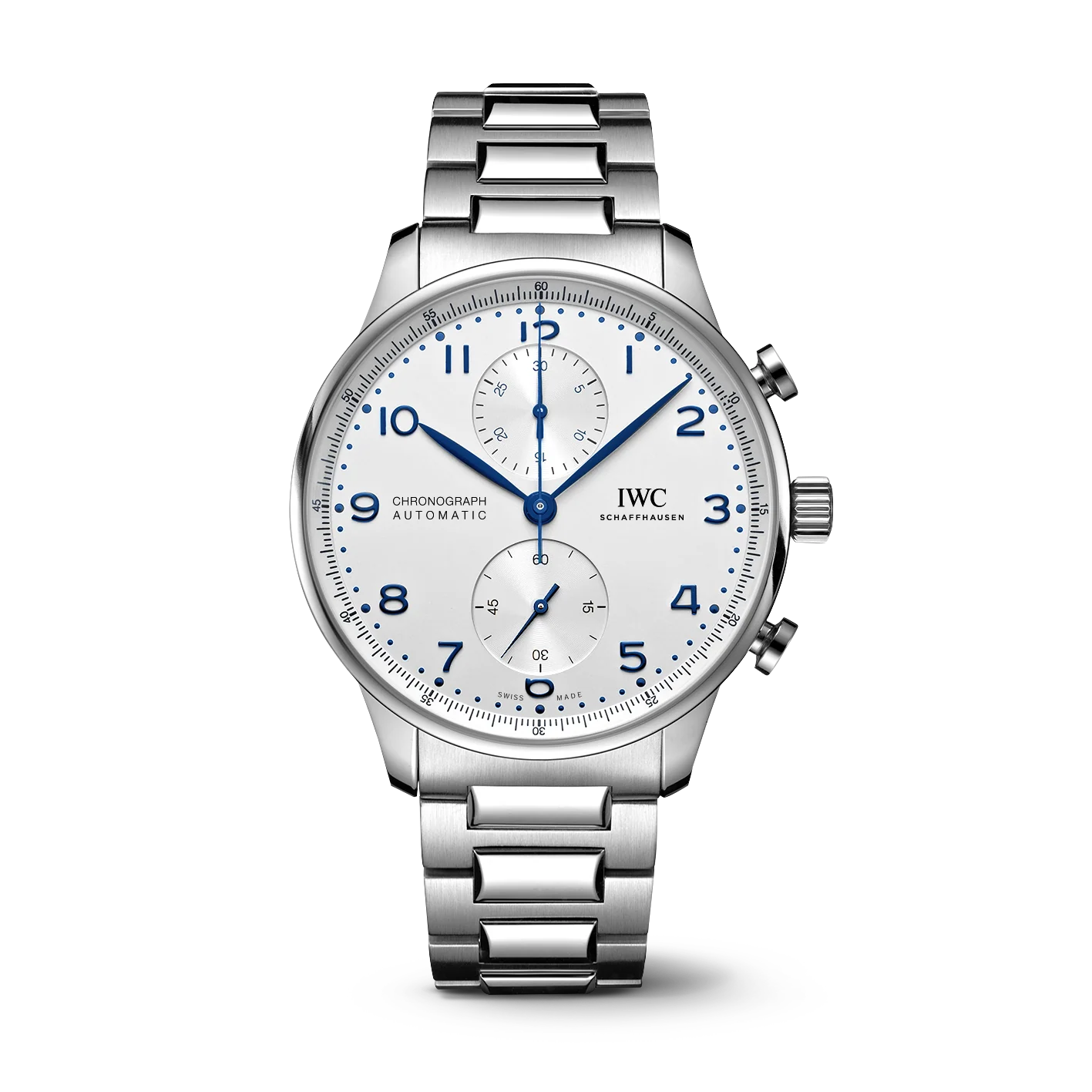 IWC Portugieser Chronograph Watch, 41mm Silver Dial, IW371617