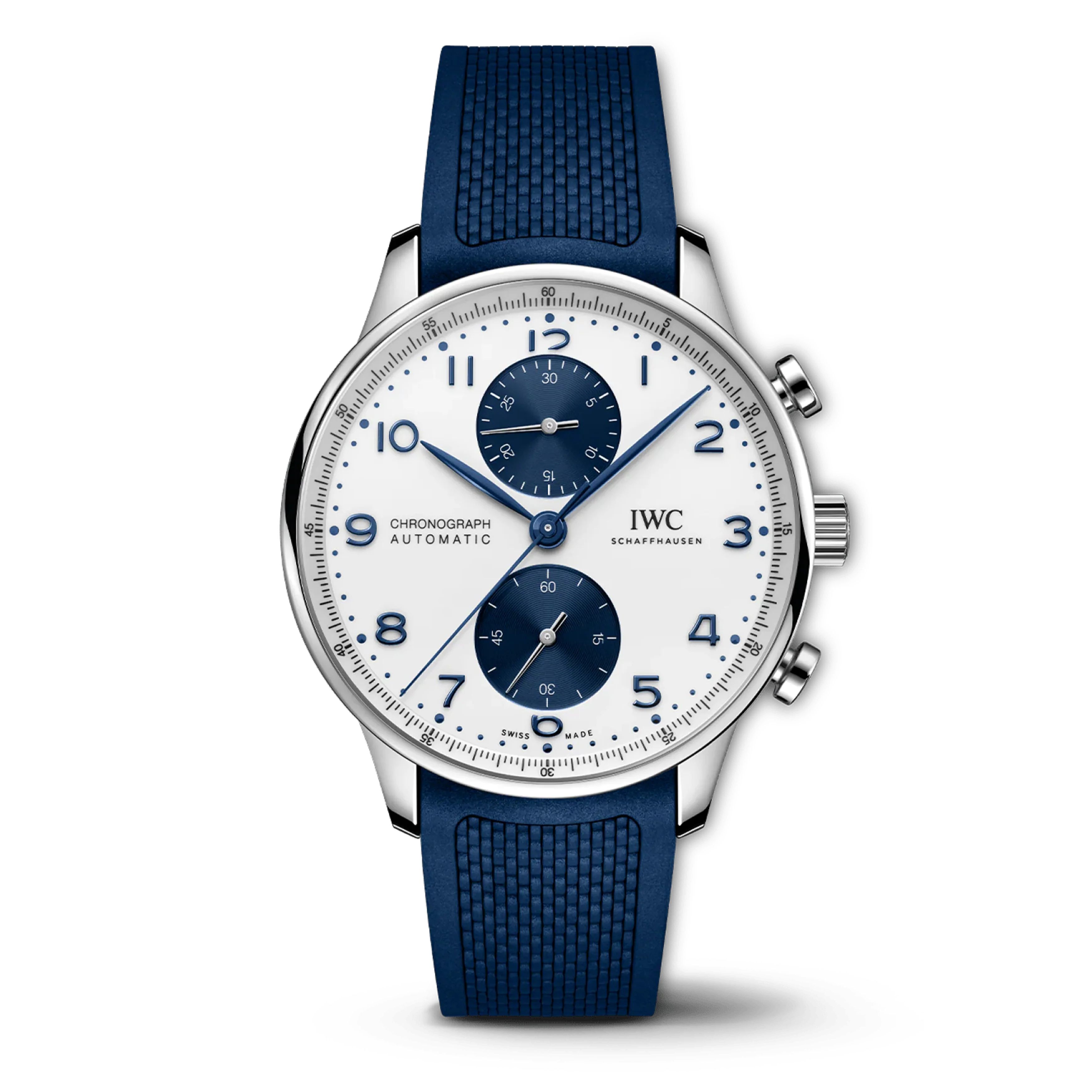 IWC Portugieser Chronograph Watch, 41mm White Dial, IW371620