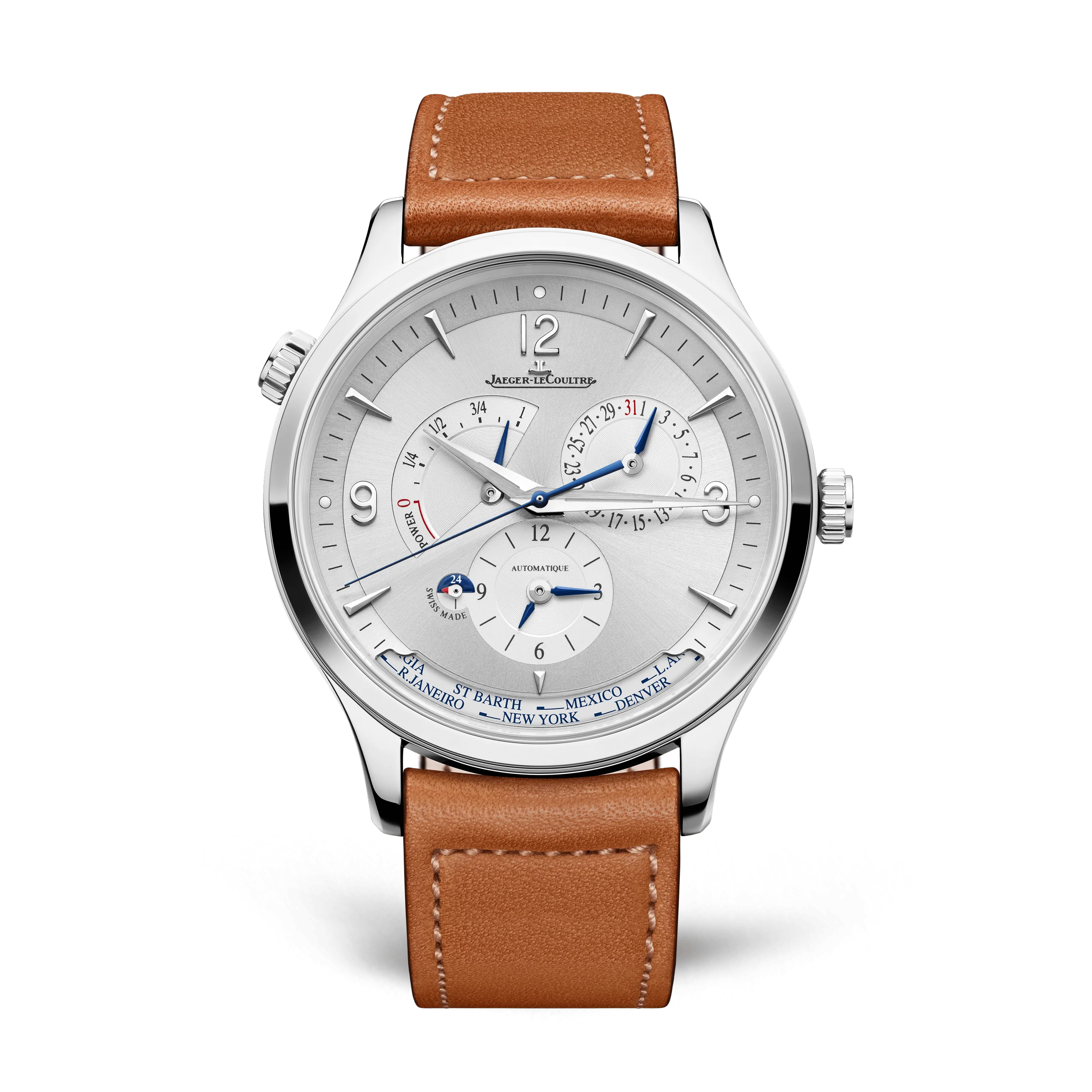 Jaeger-LeCoultre Master Control Geographic Watch, 40mm Silver Dial, Q4128420