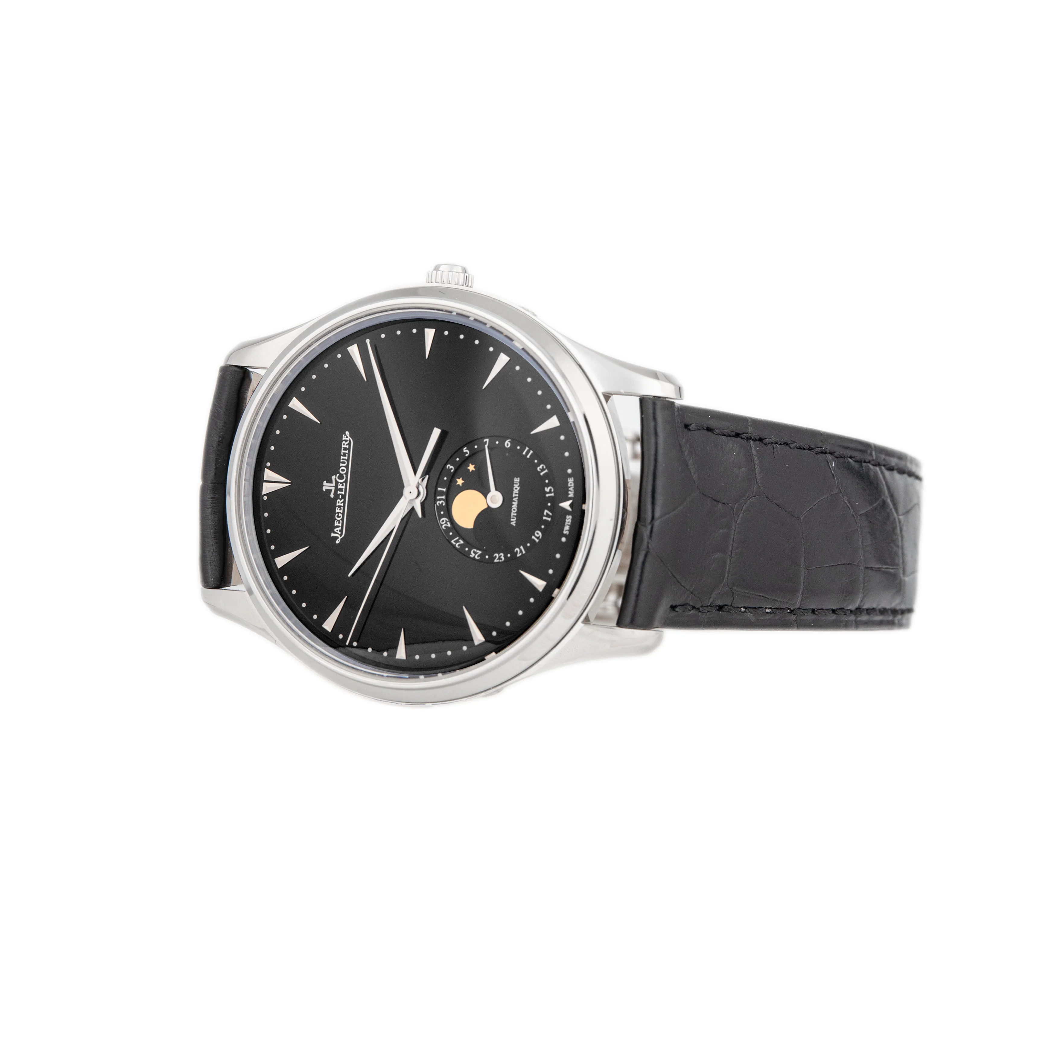 Jaeger-LeCoultre Master Ultra Thin Moon Stainless Steel Black Dial 39mm Q1368470 Full Set - Image 3