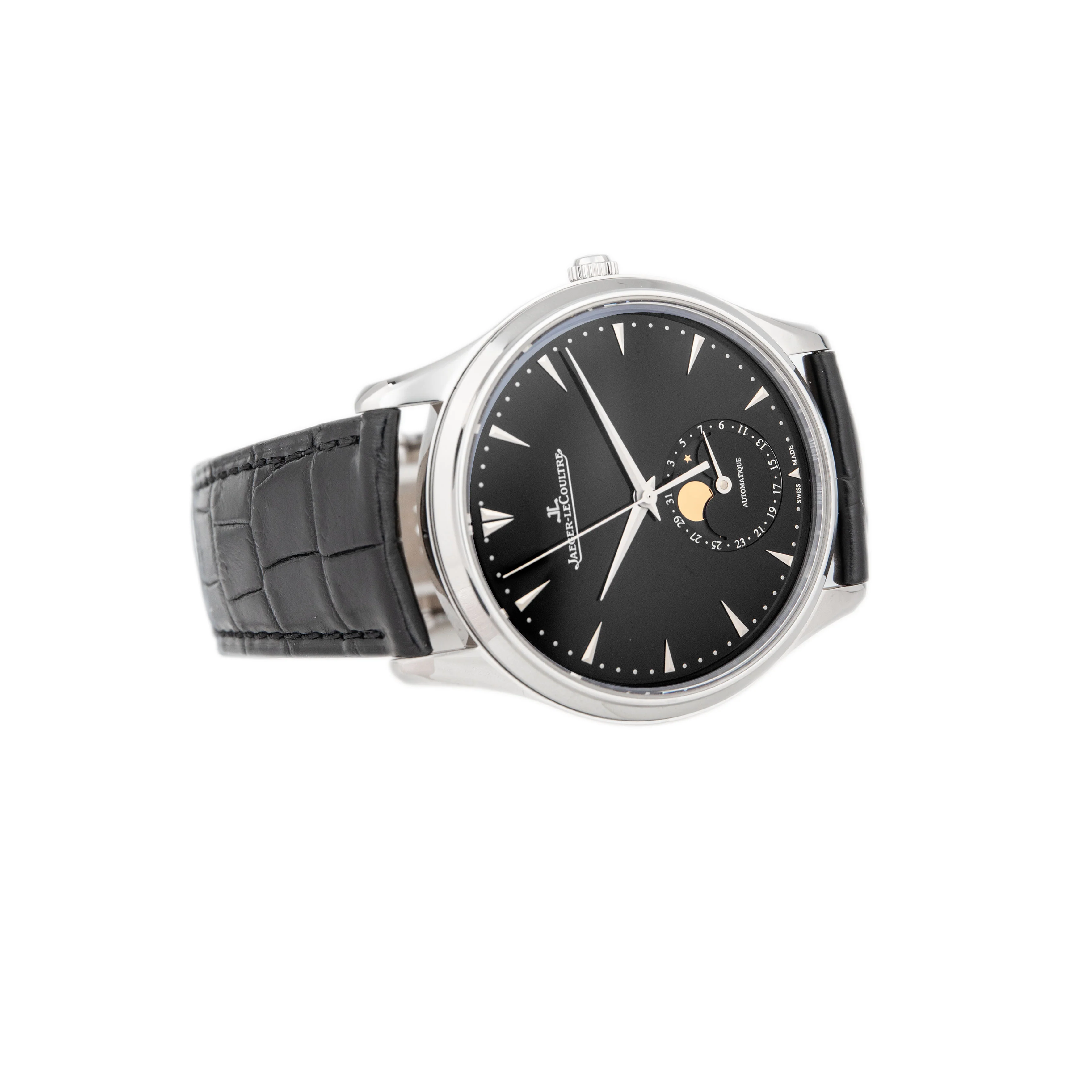 Jaeger-LeCoultre Master Ultra Thin Moon Stainless Steel Black Dial 39mm Q1368470 Full Set - Image 4