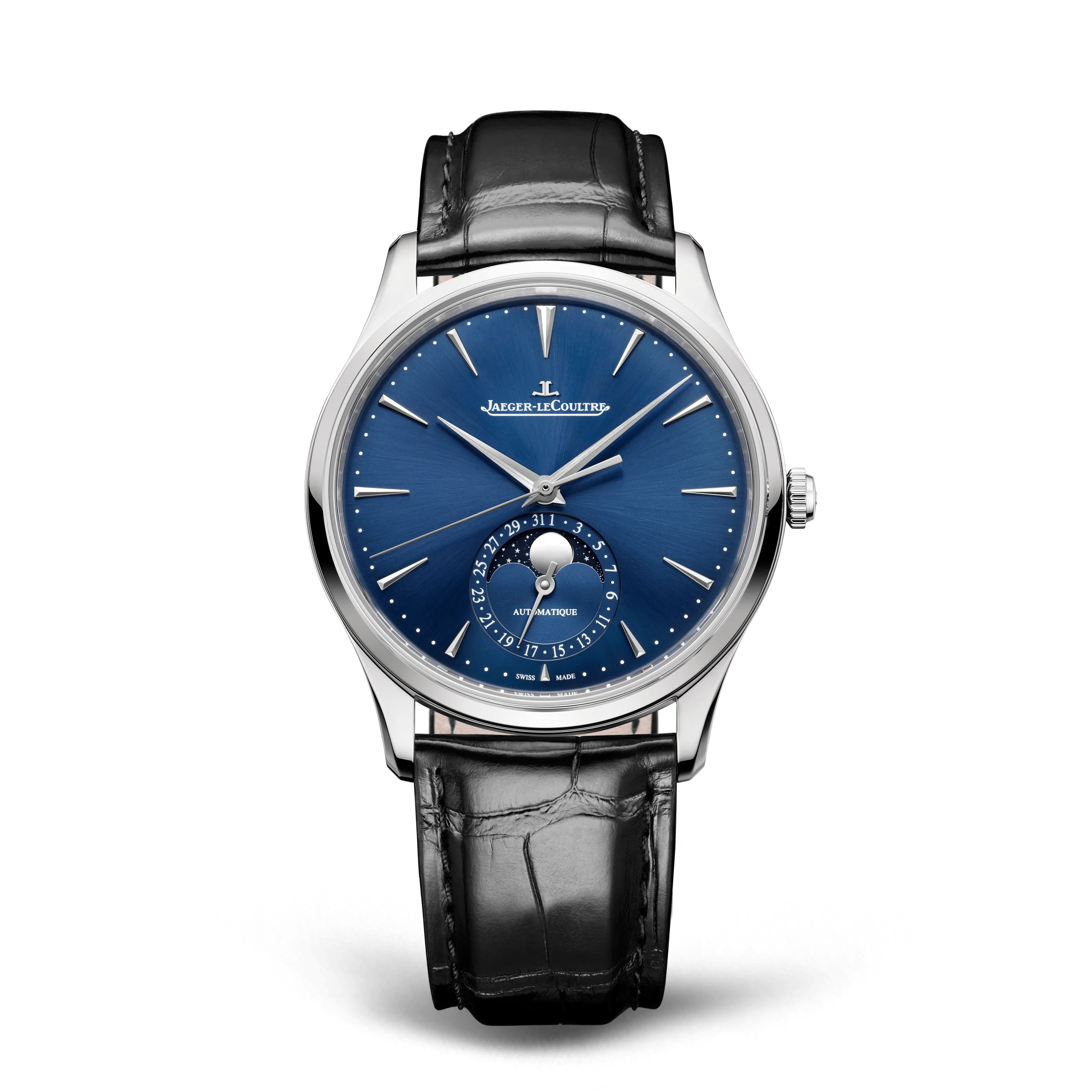 Jaeger-LeCoultre Master Ultra Thin Moon Watch, 39mm Blue Dial, Q1368480
