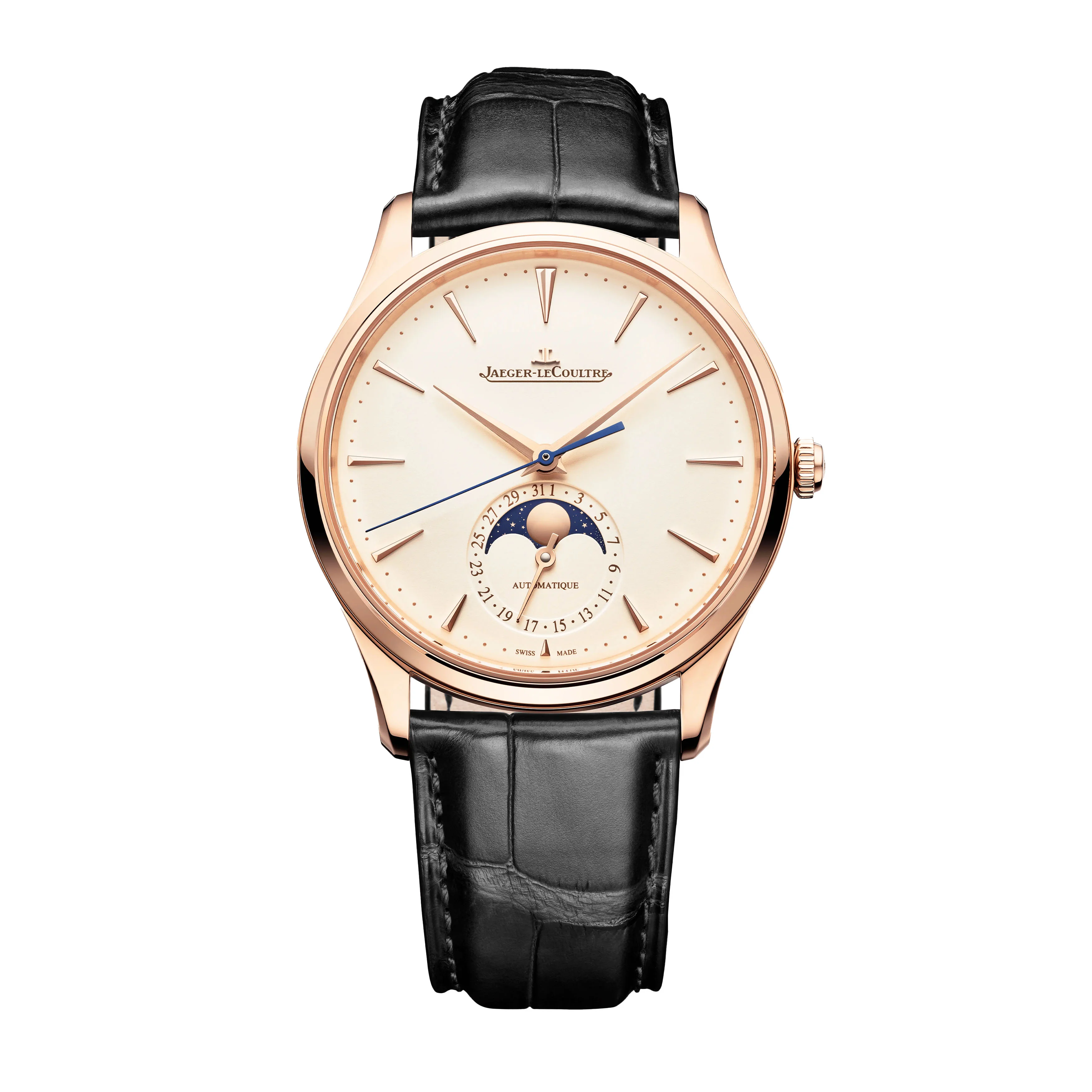 Jaeger-LeCoultre Master Ultra Thin Moon Watch, 39mm Cream Dial, Q1232511