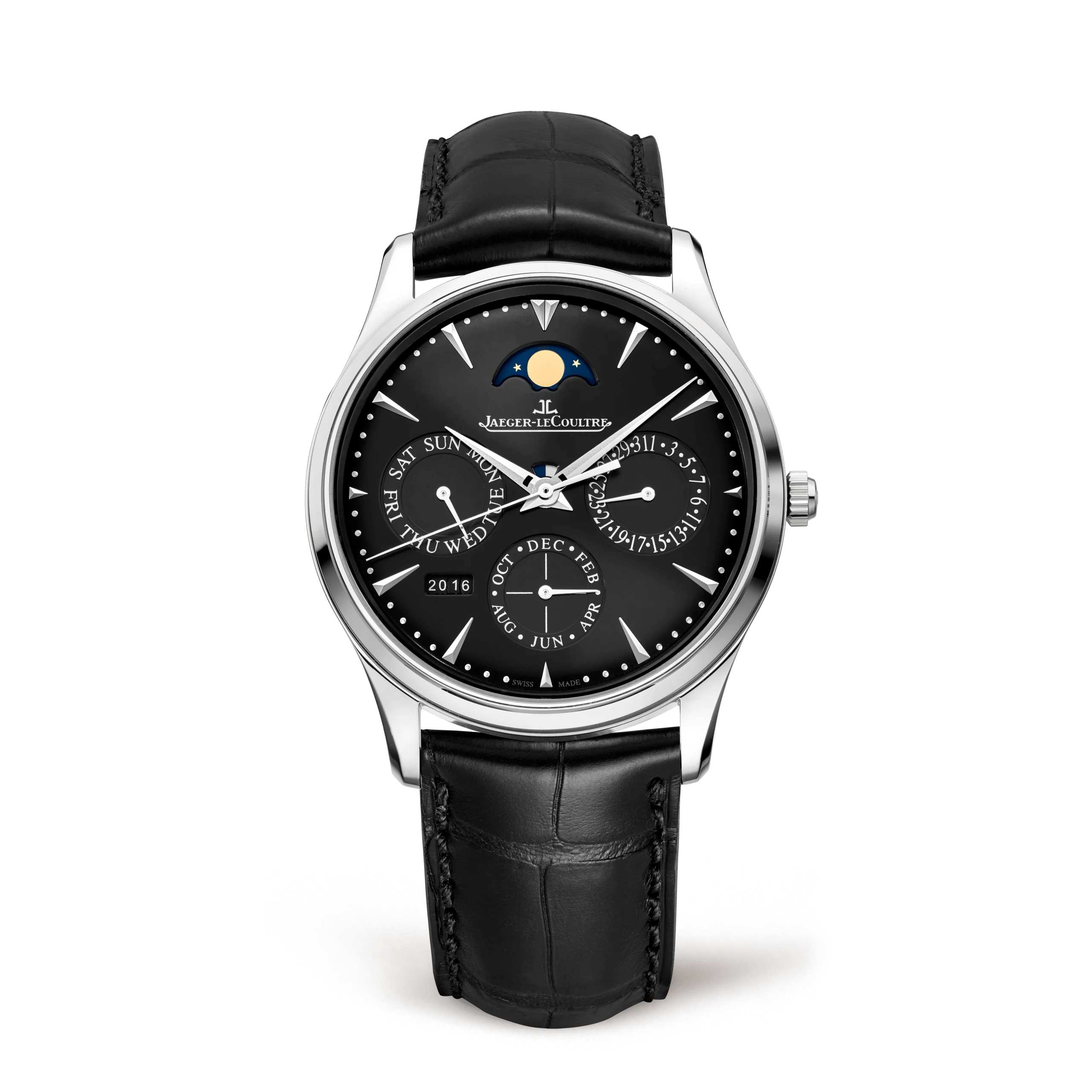 Jaeger-LeCoultre Master Ultra Thin Perpetual Watch, 39mm Black Dial, Q1308470